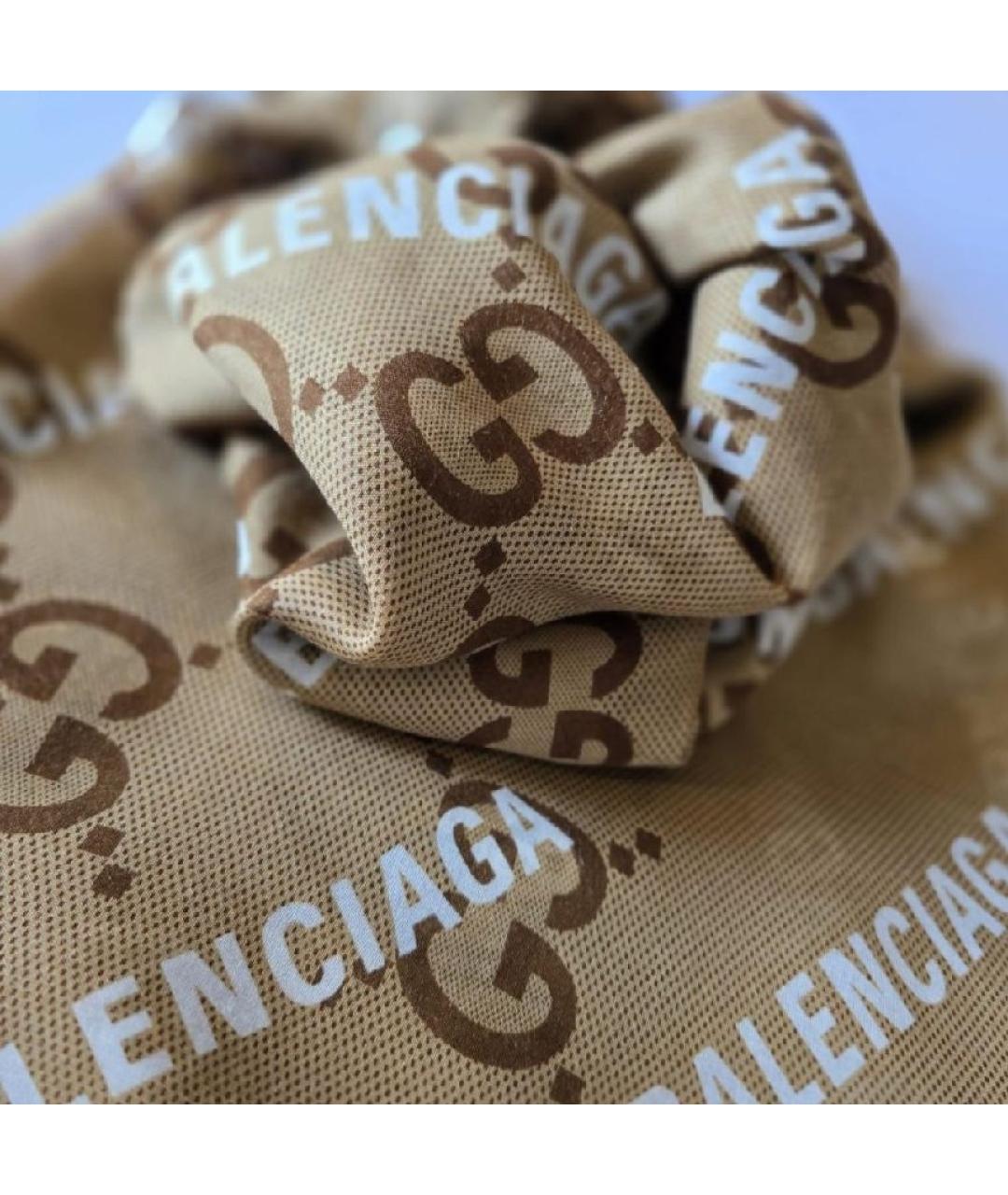 GUCCI Бежевый платок, фото 2