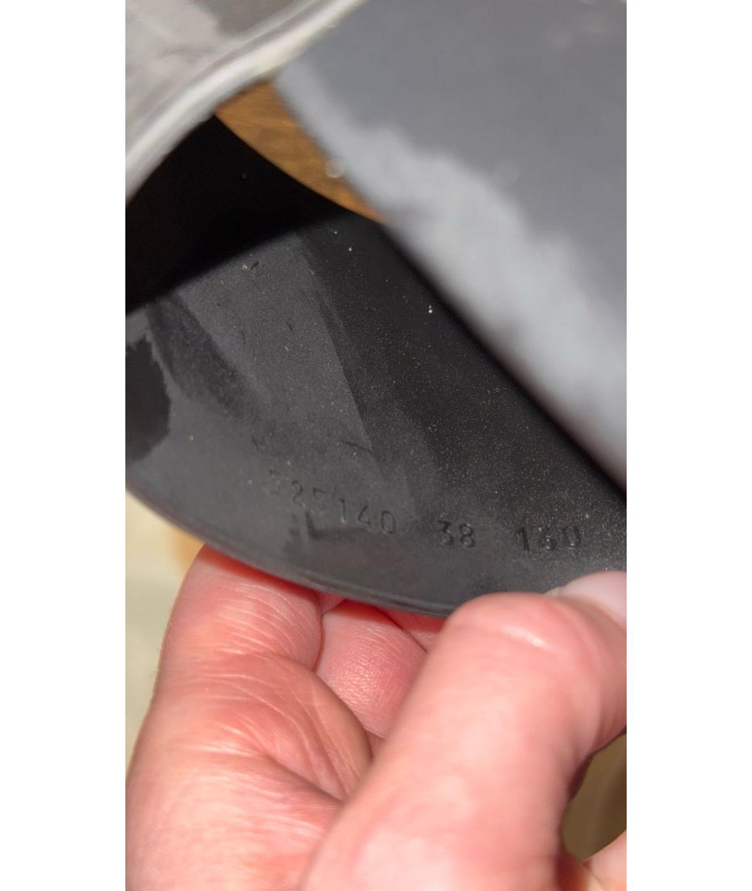 GUCCI Черные резиновые шлепанцы, фото 3