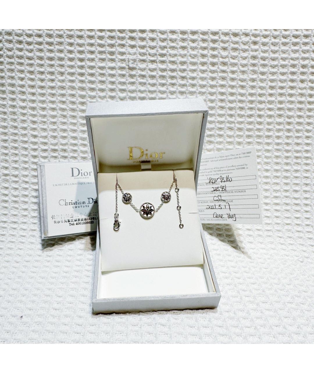 CHRISTIAN DIOR Серебрянный браслет из белого золота, фото 2