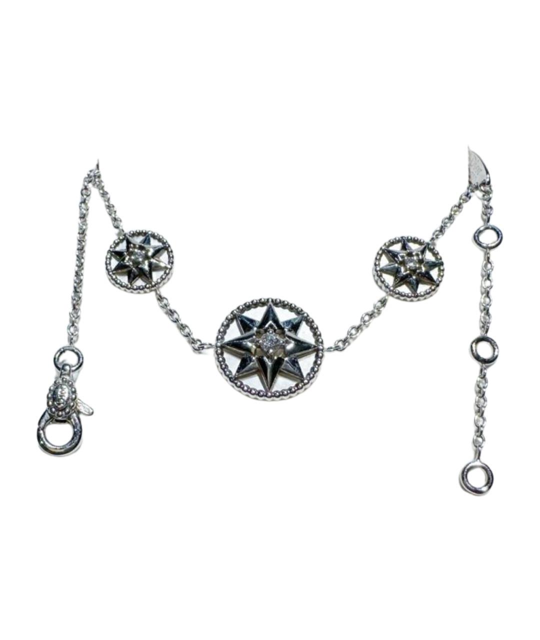 CHRISTIAN DIOR Серебрянный браслет из белого золота, фото 1