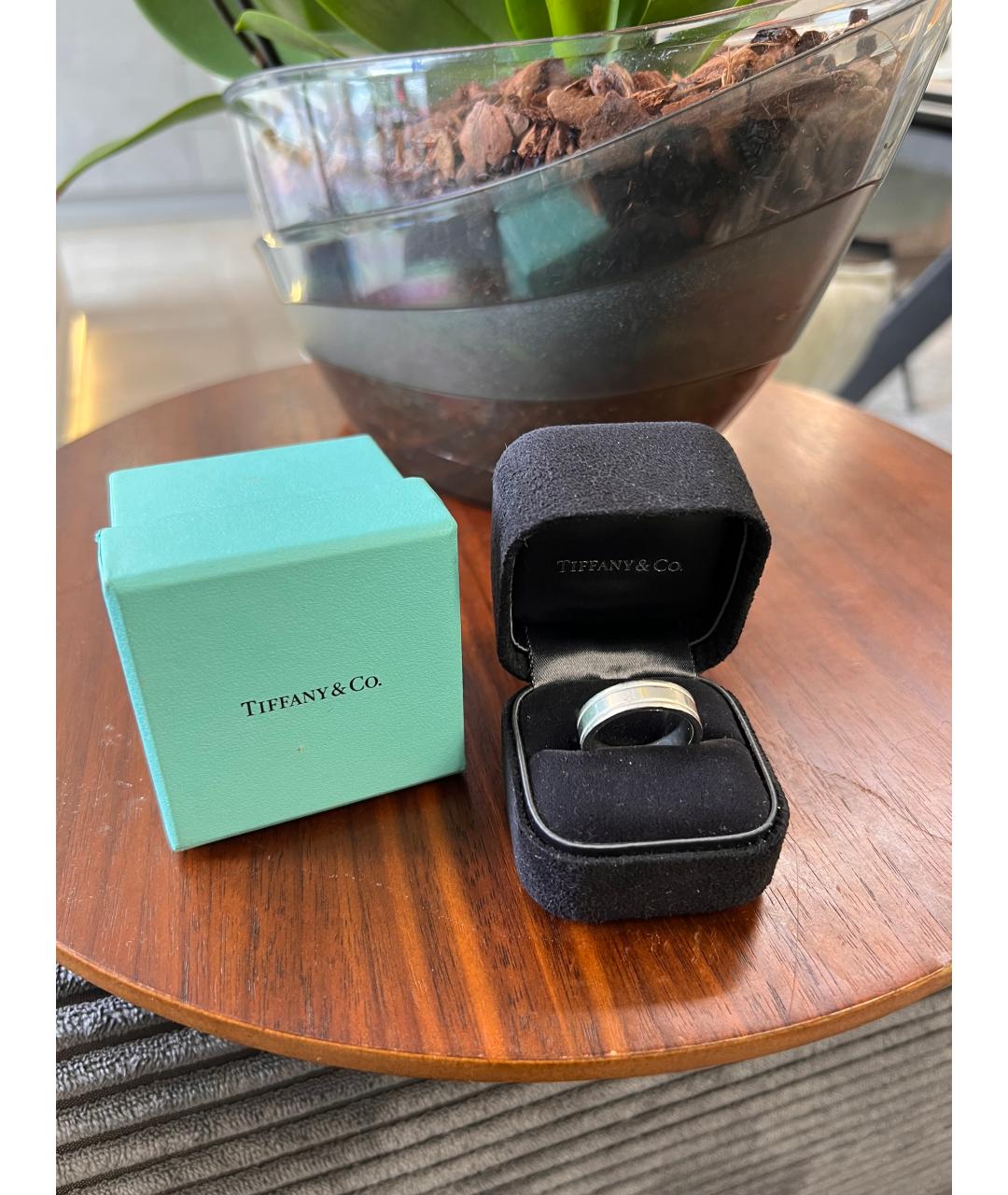 TIFFANY&CO Серебряное платиновое кольцо, фото 3