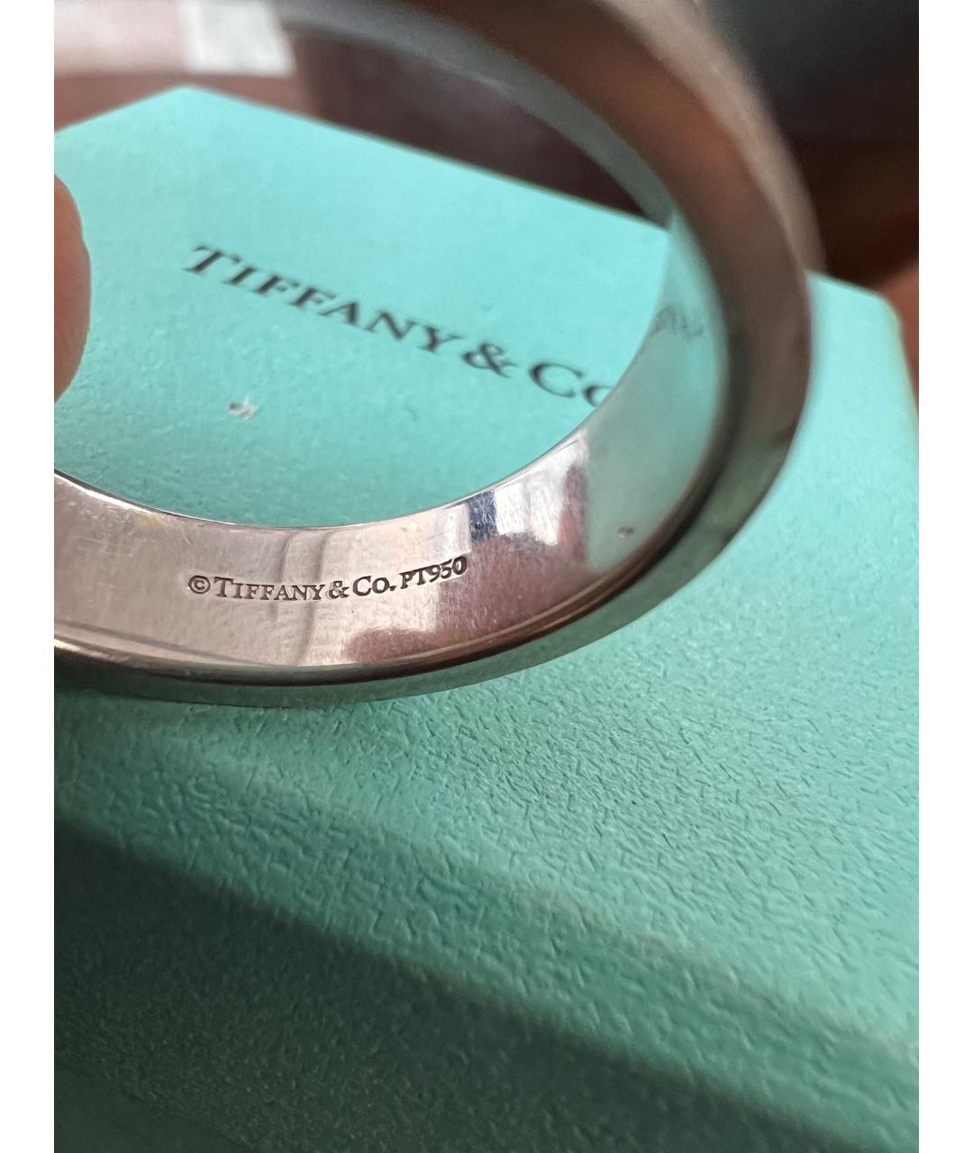 TIFFANY&CO Серебряное платиновое кольцо, фото 5