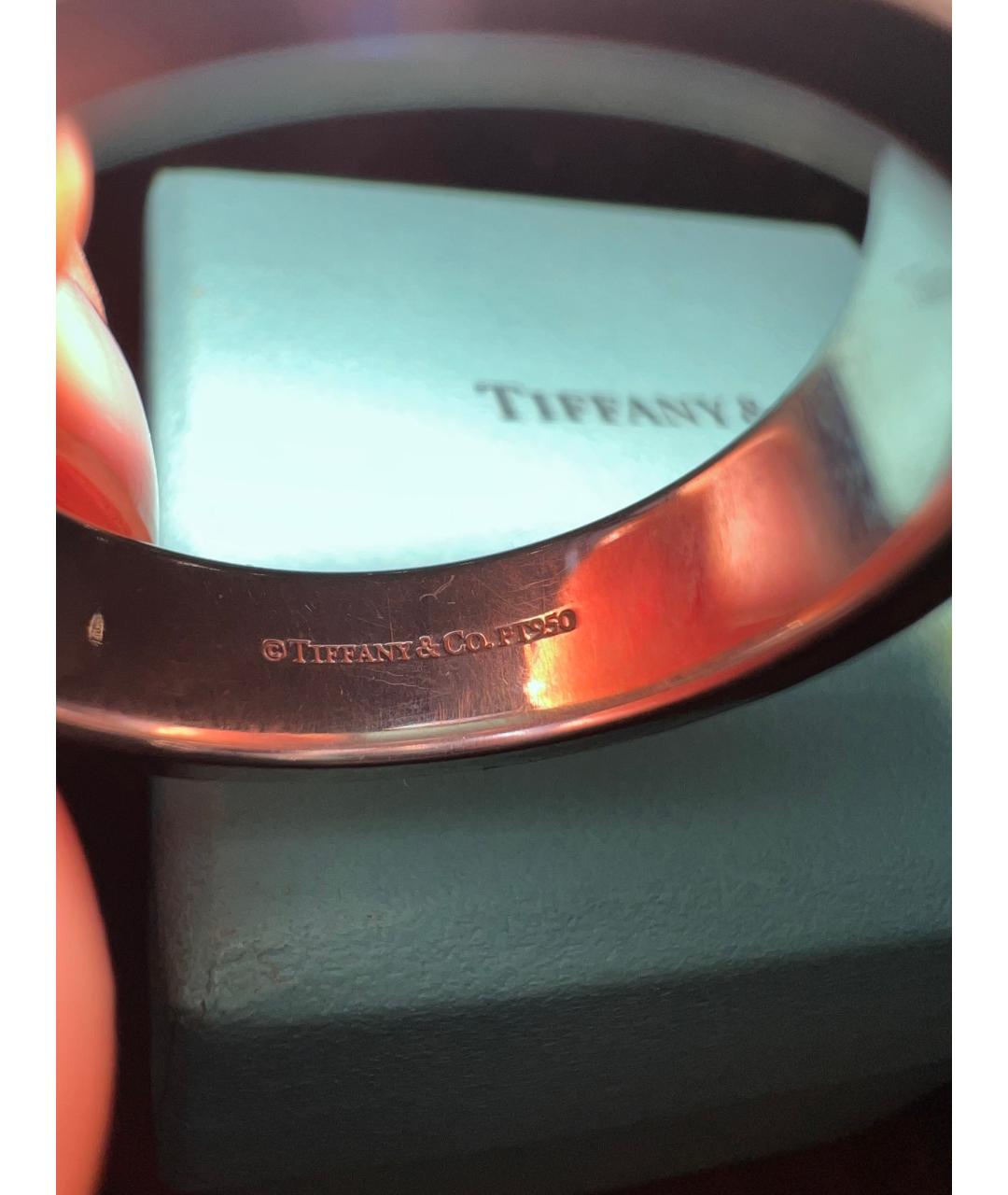 TIFFANY&CO Серебряное платиновое кольцо, фото 4