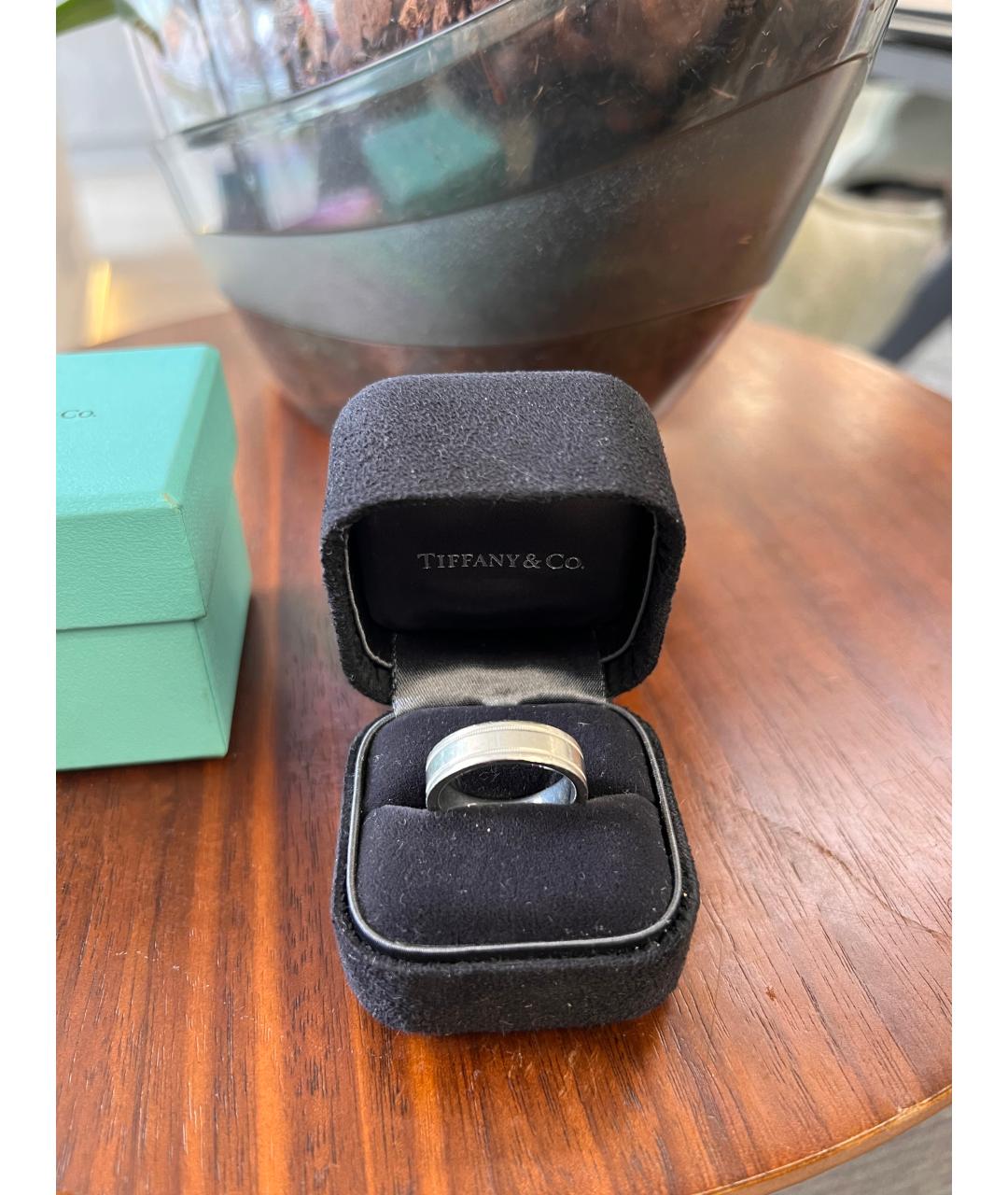 TIFFANY&CO Серебряное платиновое кольцо, фото 2