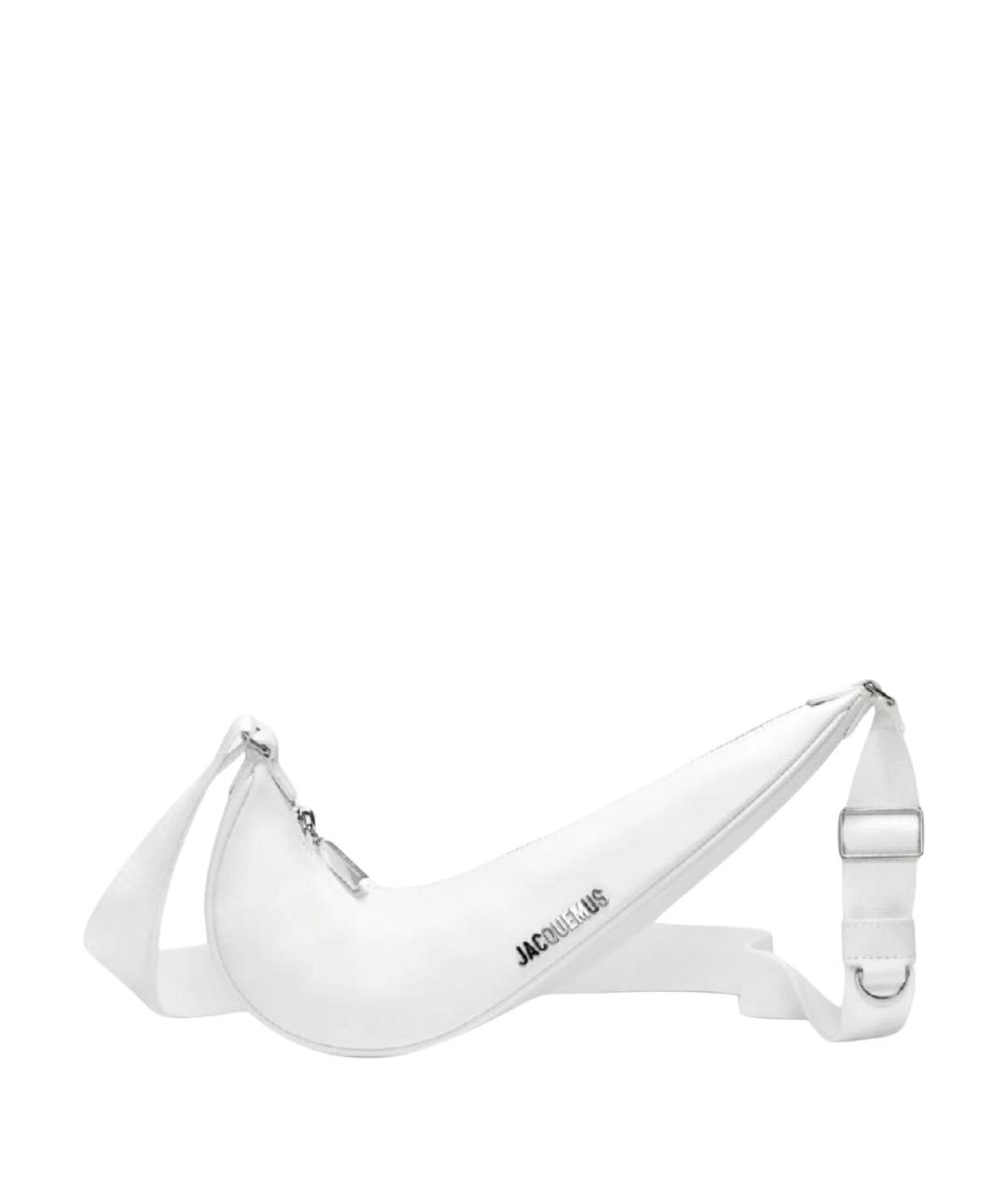 JACQUEMUS Белая кожаная сумка через плечо, фото 1