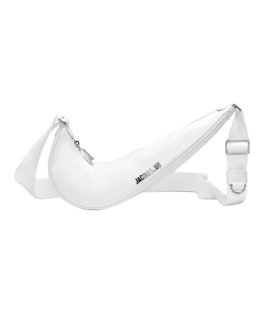 JACQUEMUS Белая кожаная сумка через плечо, фото 10