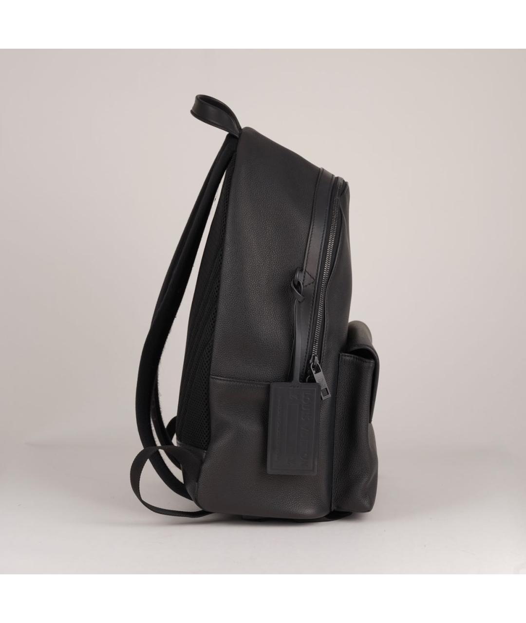 LOUIS VUITTON Черный кожаный рюкзак, фото 3