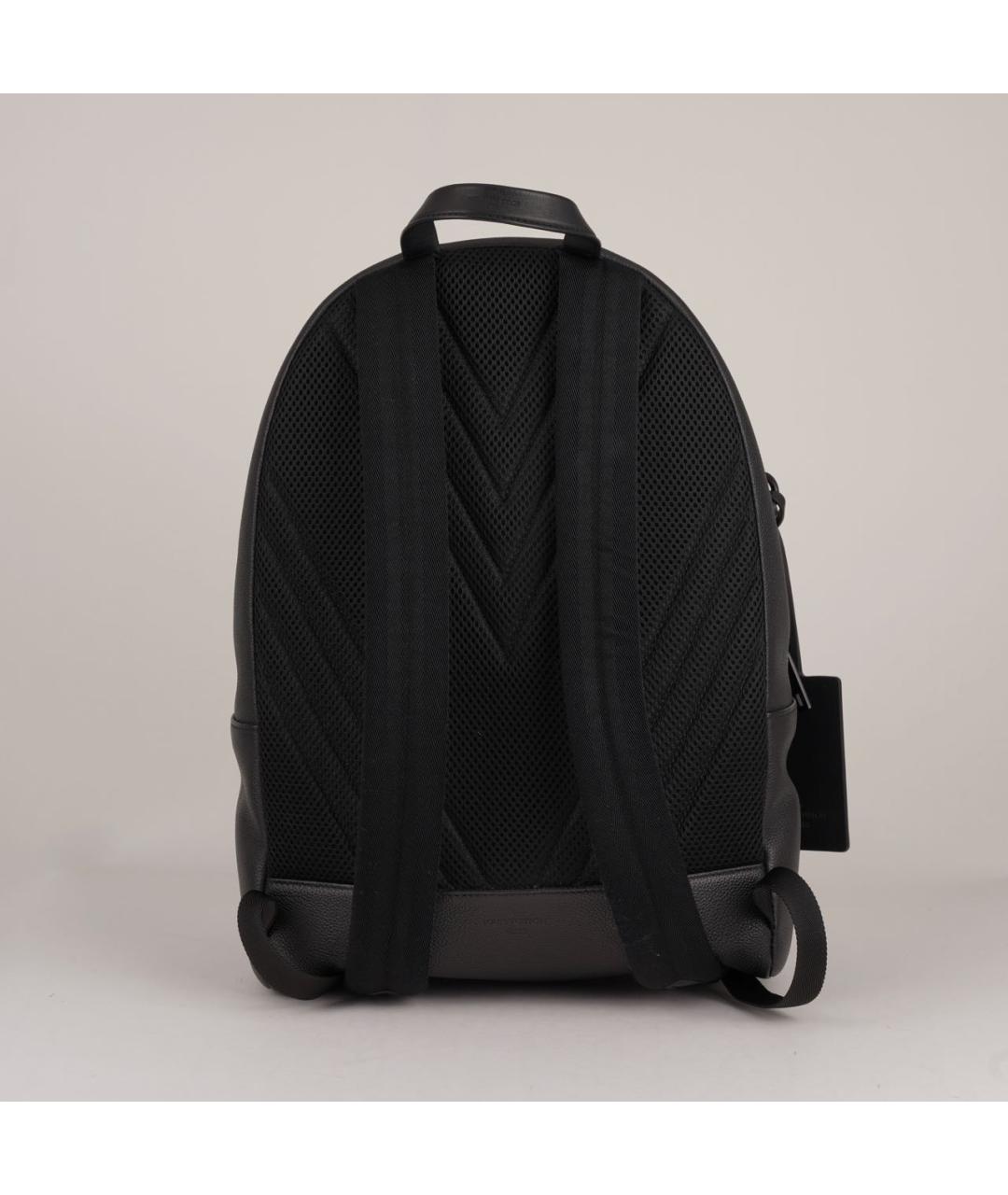 LOUIS VUITTON Черный кожаный рюкзак, фото 2