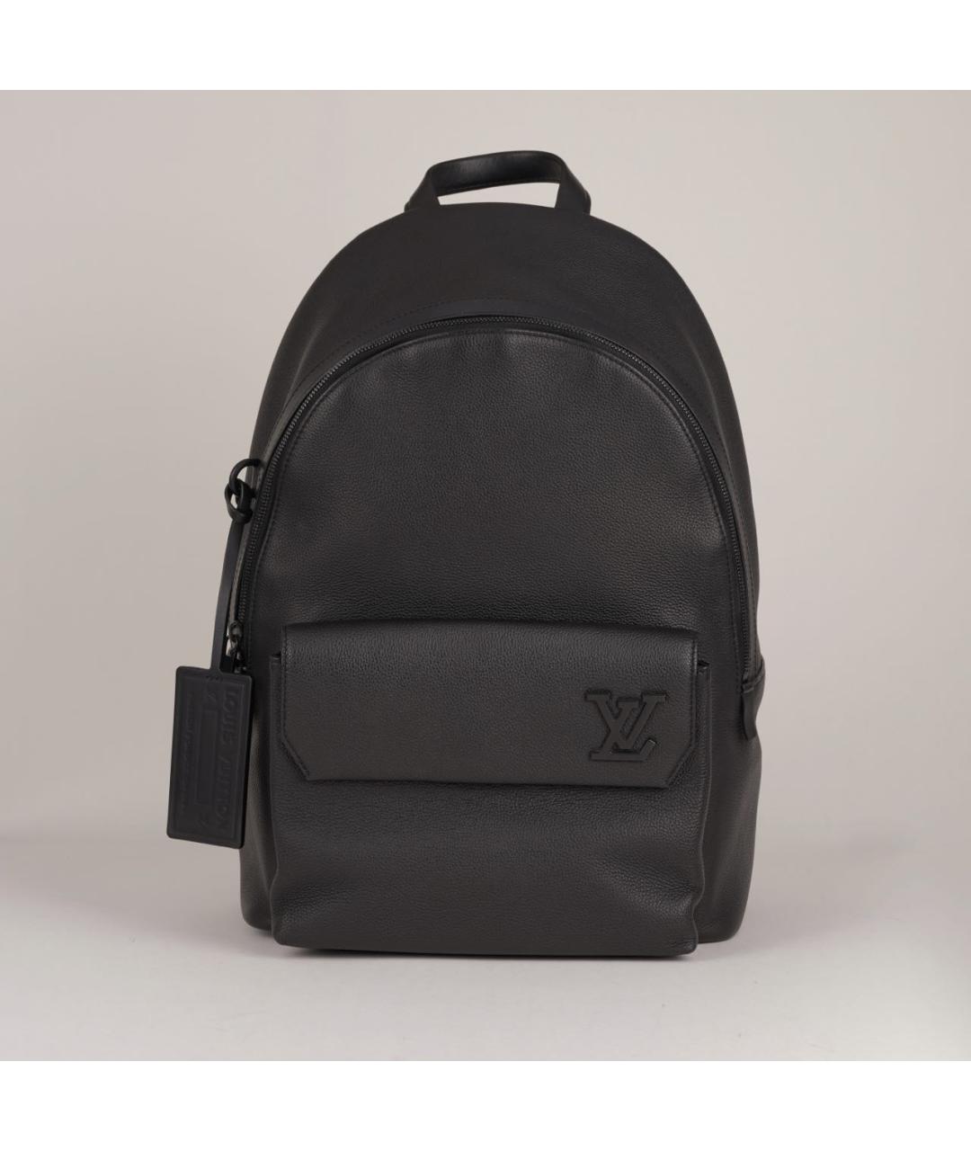 LOUIS VUITTON Черный кожаный рюкзак, фото 8