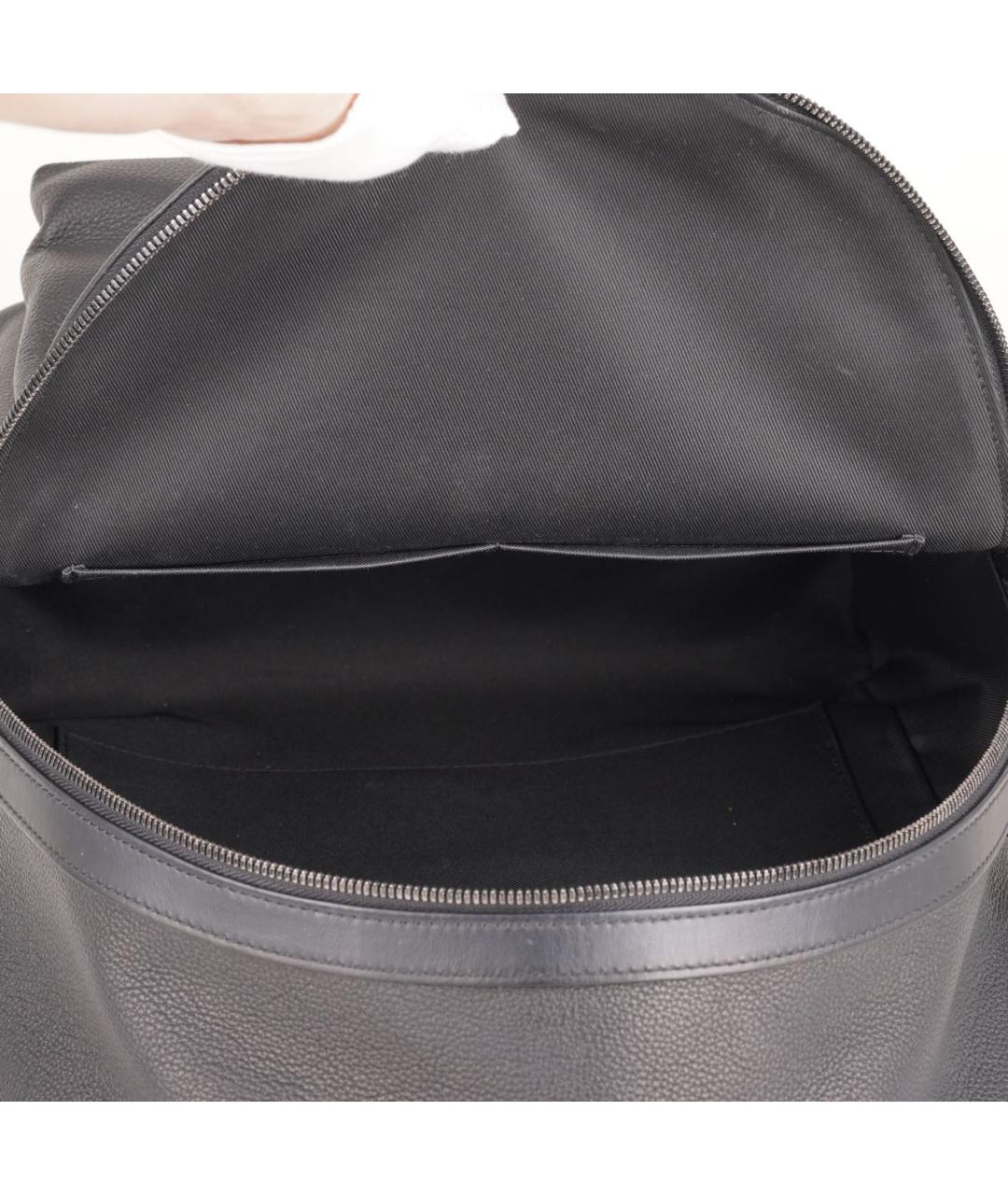 LOUIS VUITTON Черный кожаный рюкзак, фото 6