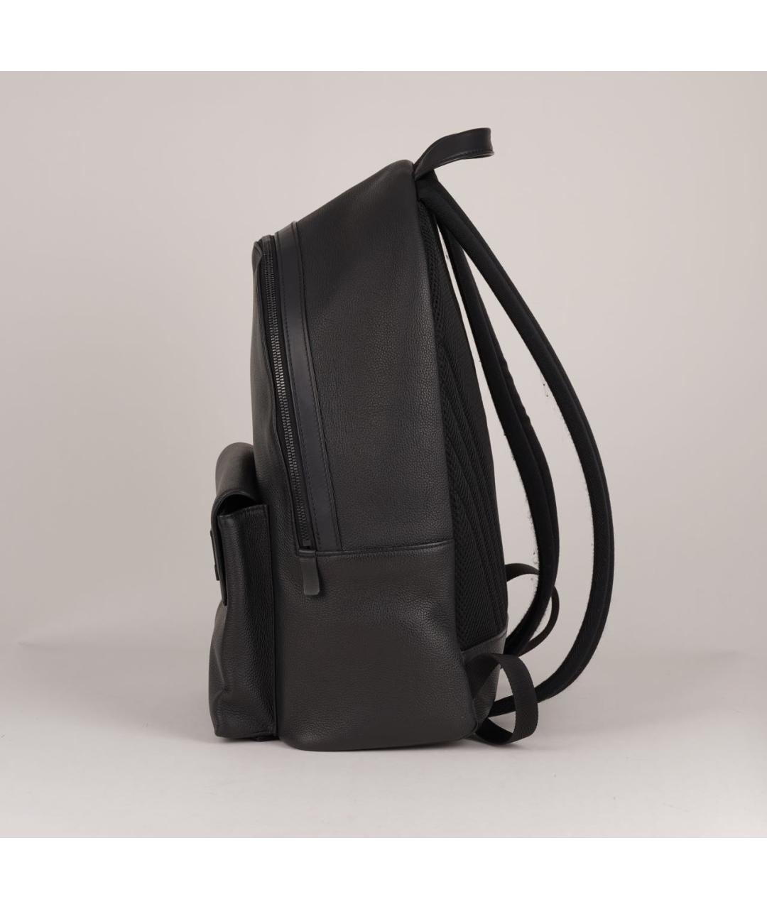 LOUIS VUITTON Черный кожаный рюкзак, фото 4