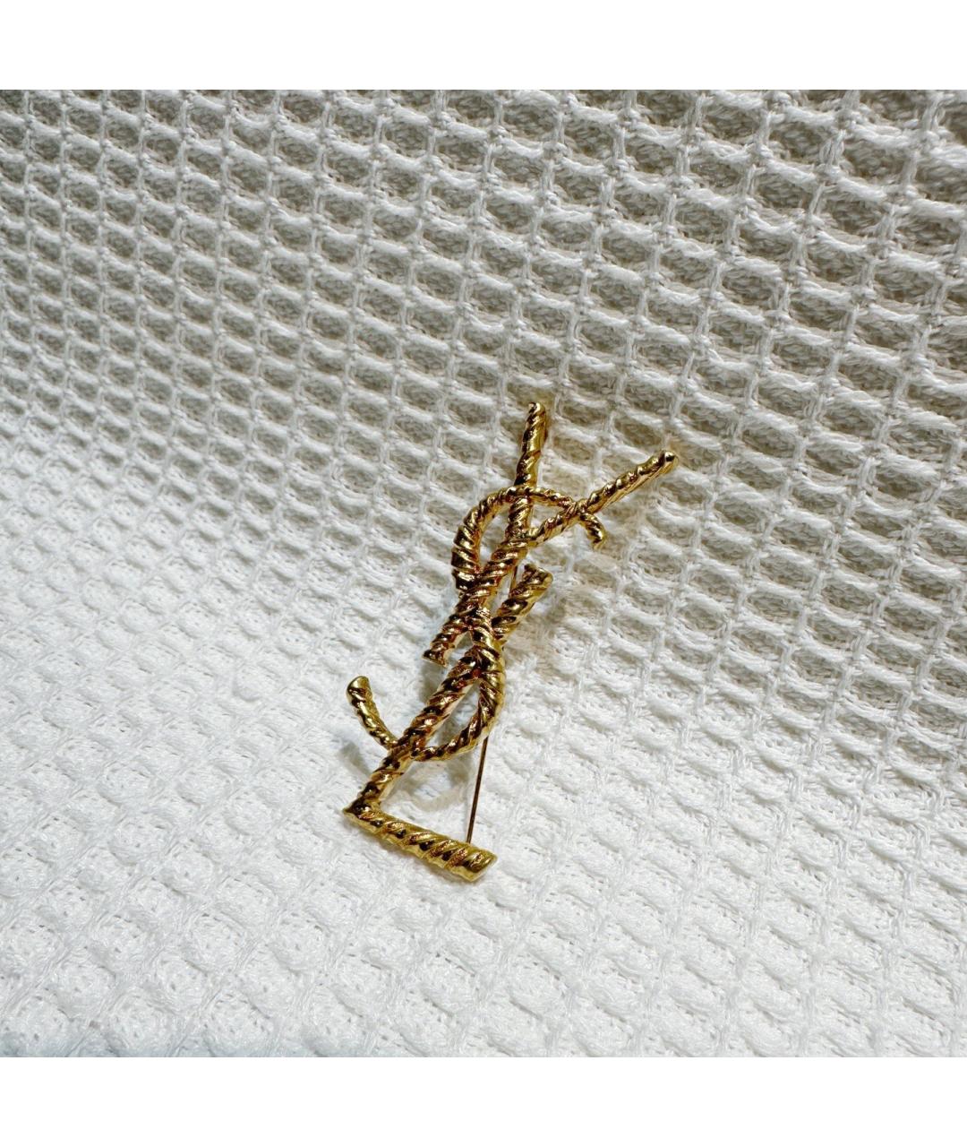 SAINT LAURENT Золотая булавка / брошь, фото 2