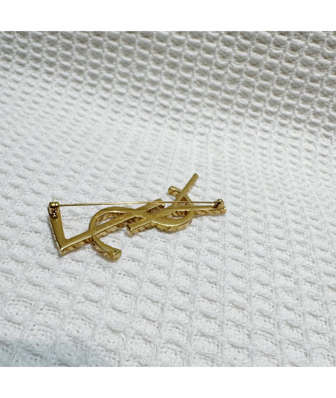 SAINT LAURENT Золотая булавка / брошь, фото 5