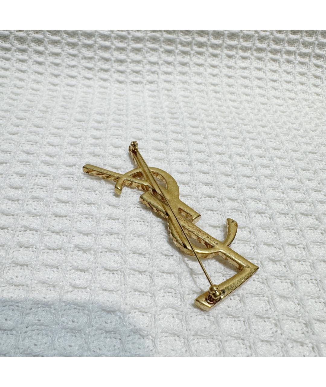 SAINT LAURENT Золотая булавка / брошь, фото 6