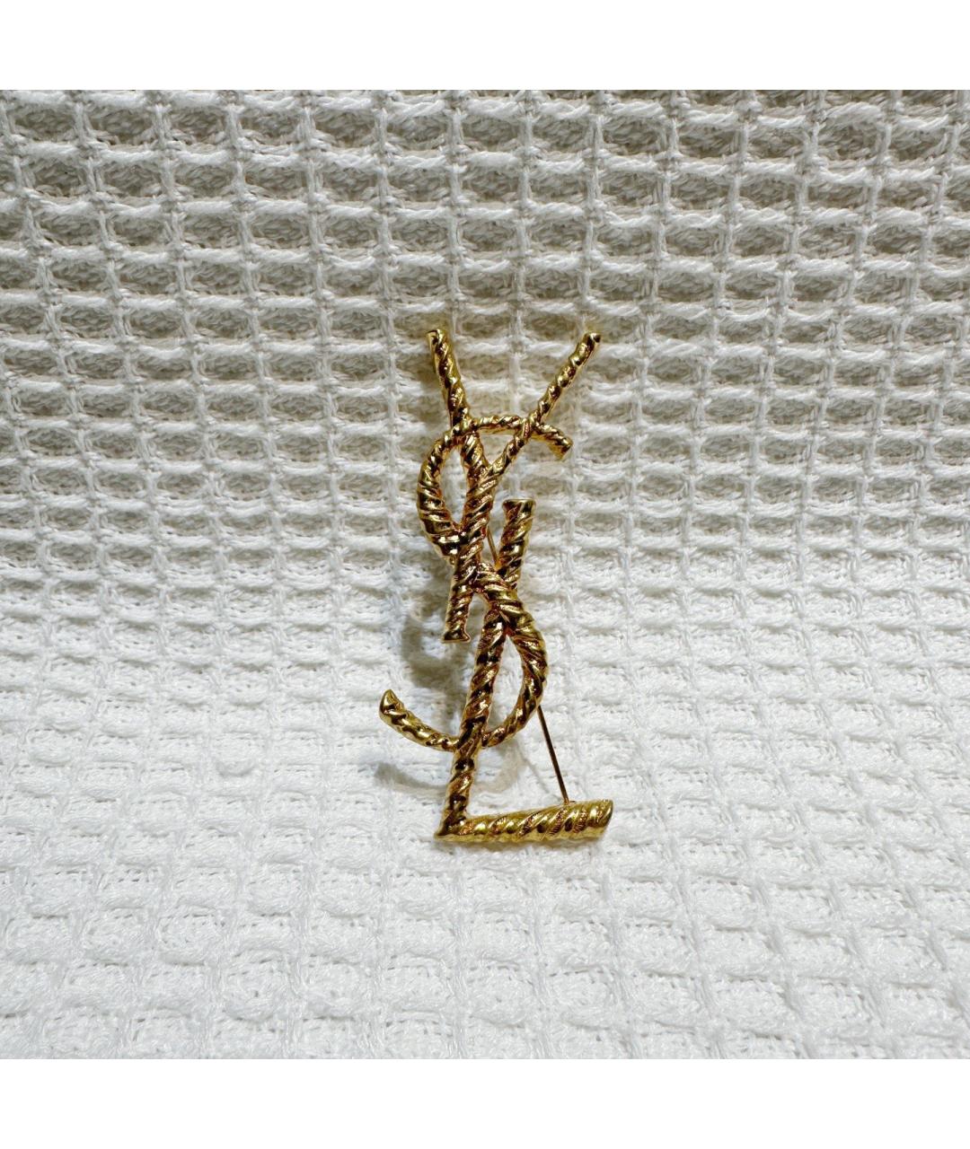 SAINT LAURENT Золотая булавка / брошь, фото 8