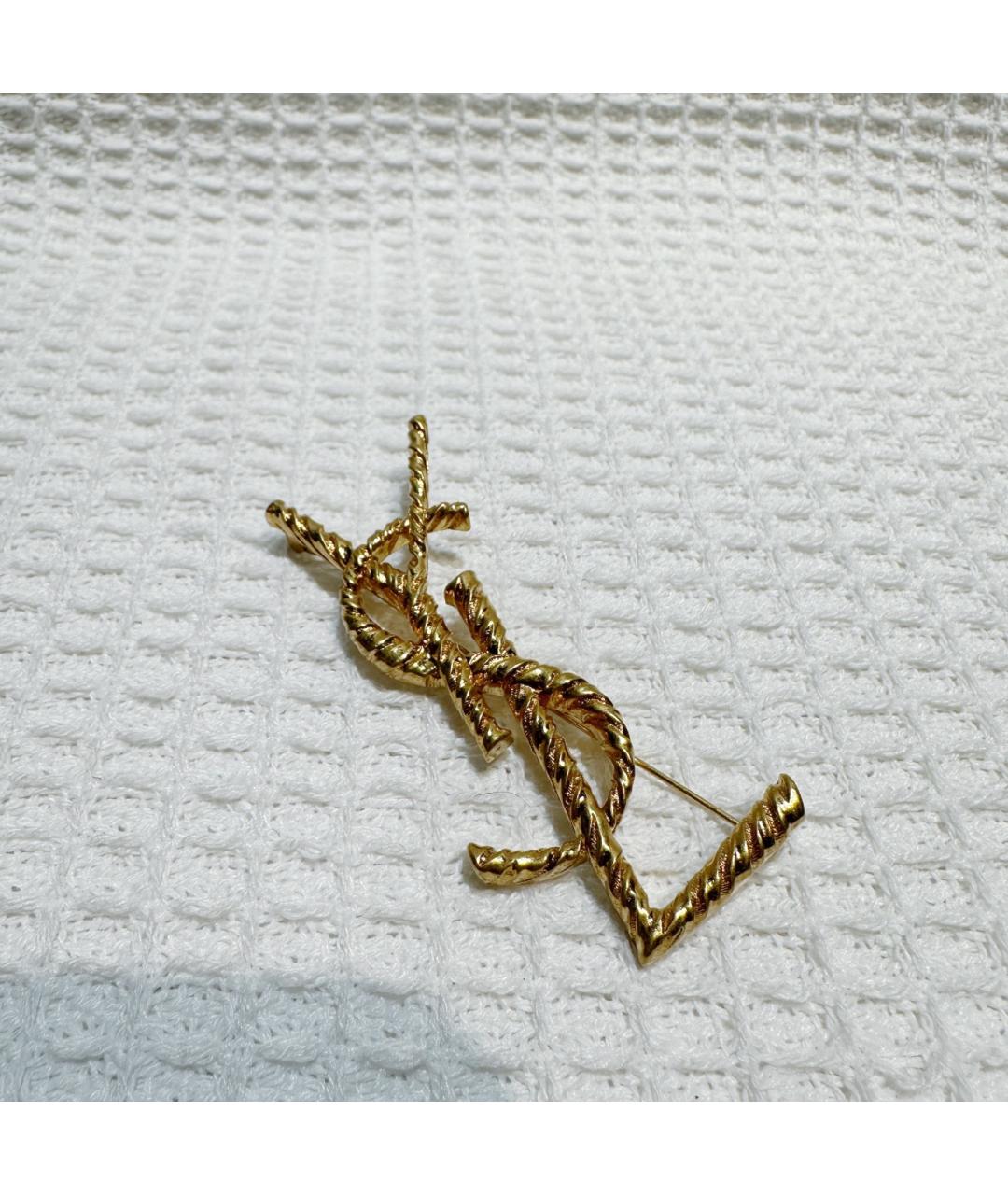 SAINT LAURENT Золотая булавка / брошь, фото 7