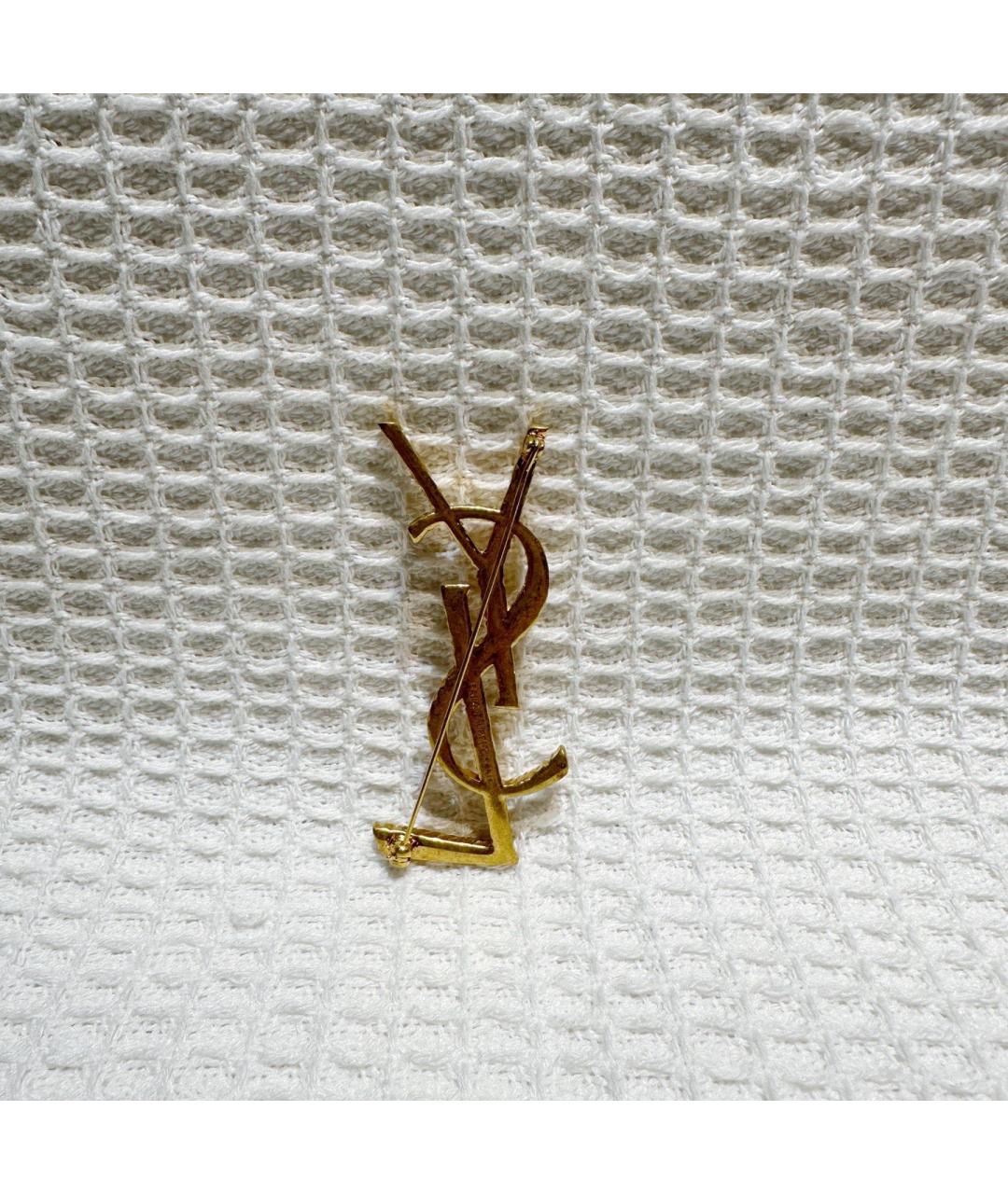 SAINT LAURENT Золотая булавка / брошь, фото 4