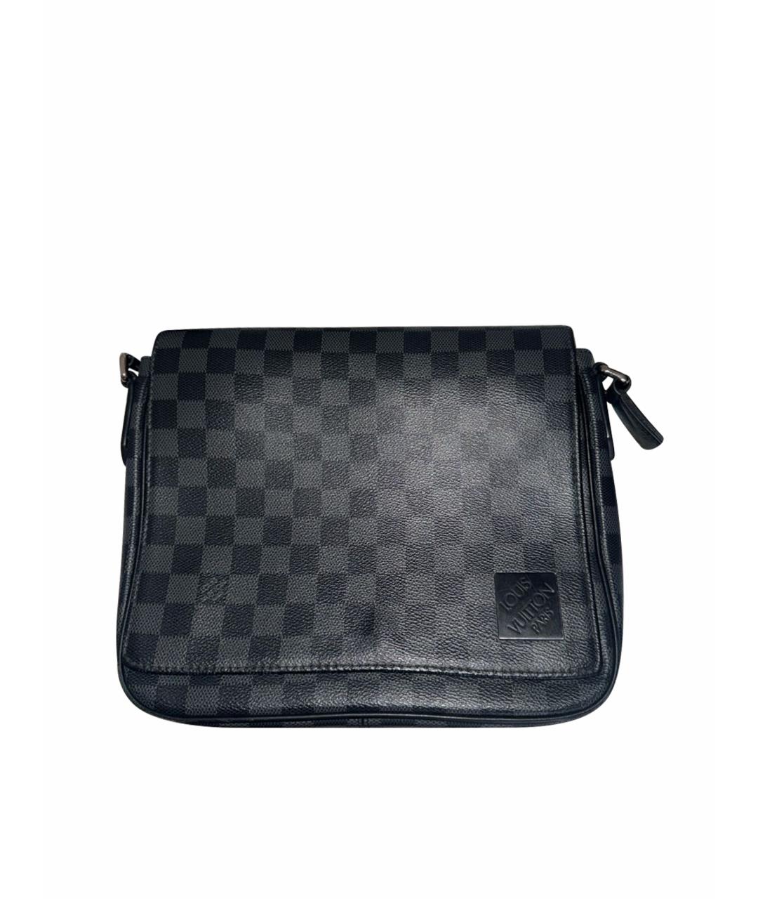 LOUIS VUITTON Черная барсетка, фото 1