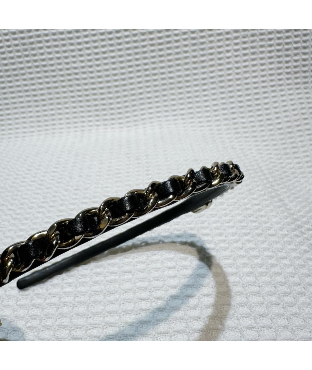 CHANEL Черный ободок, фото 8