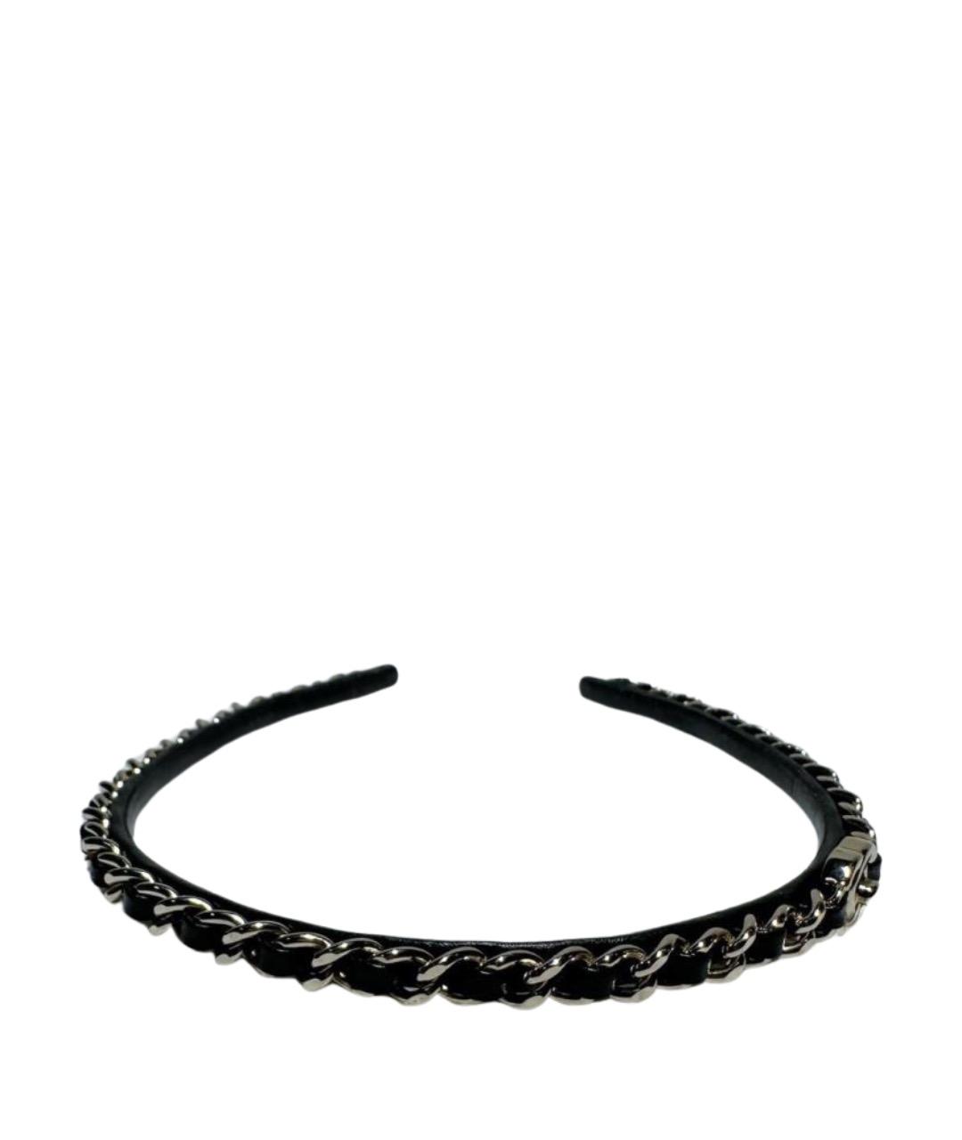 CHANEL Черный ободок, фото 1