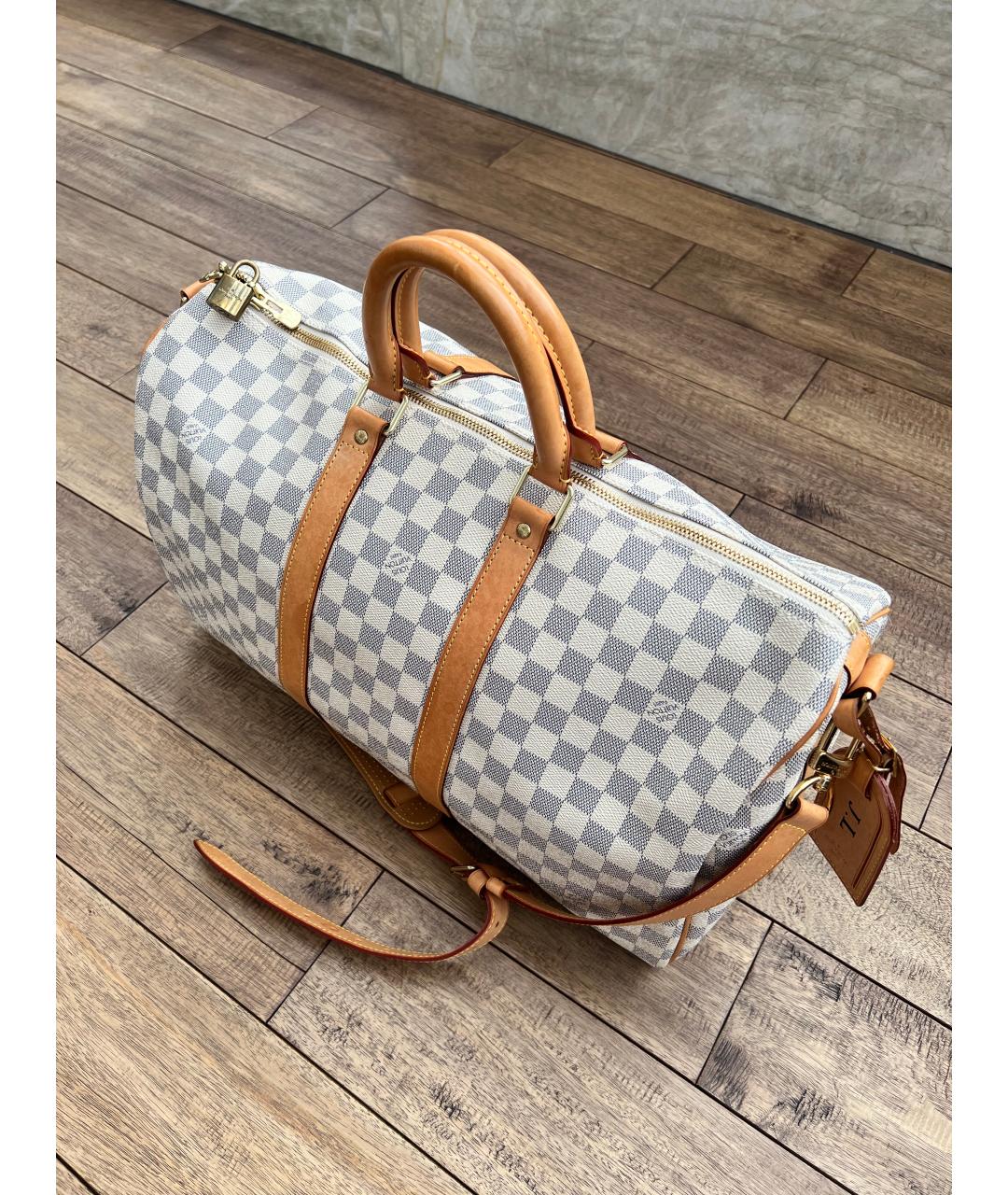 LOUIS VUITTON Белая дорожная/спортивная сумка, фото 2