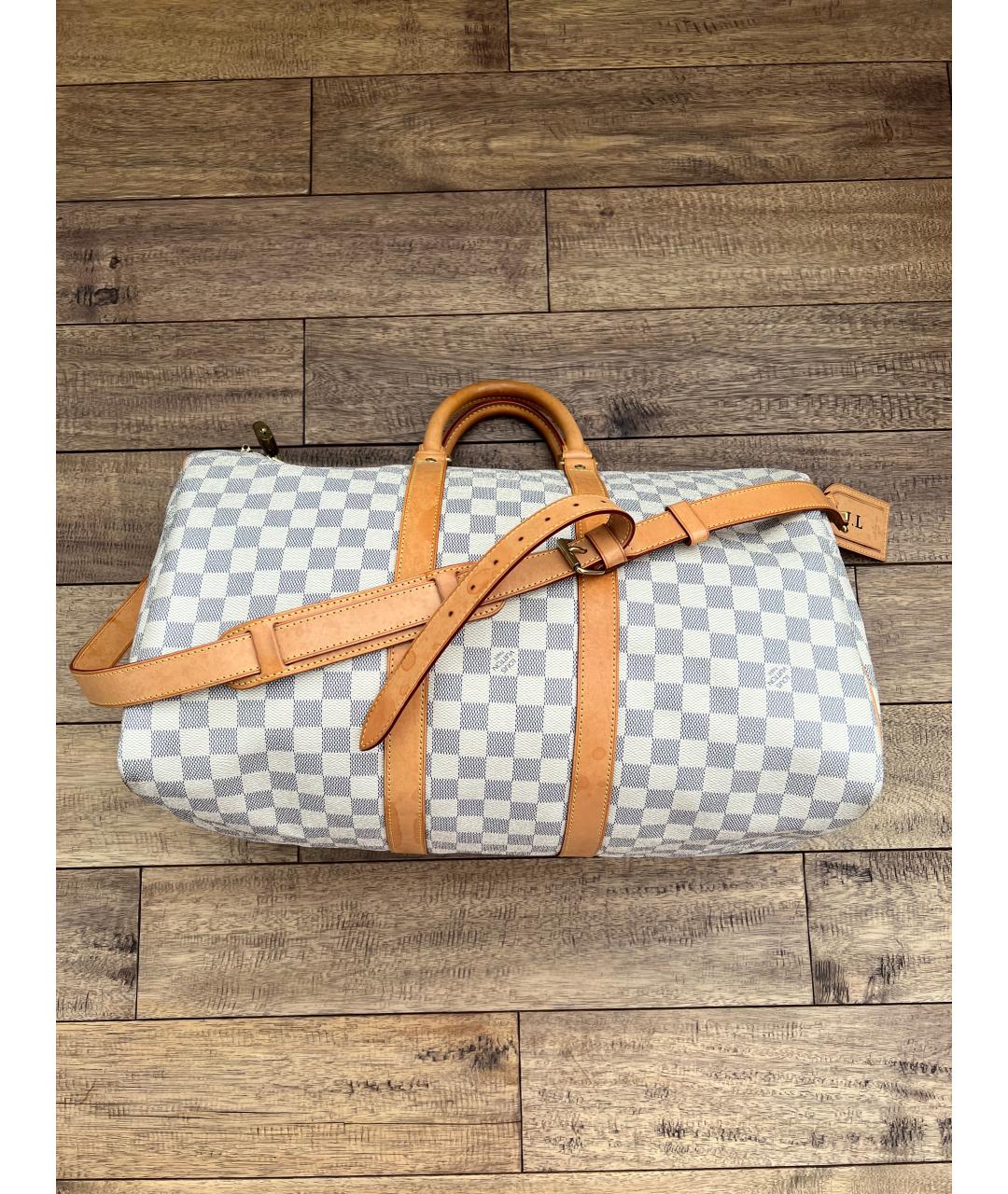 LOUIS VUITTON Белая дорожная/спортивная сумка, фото 6