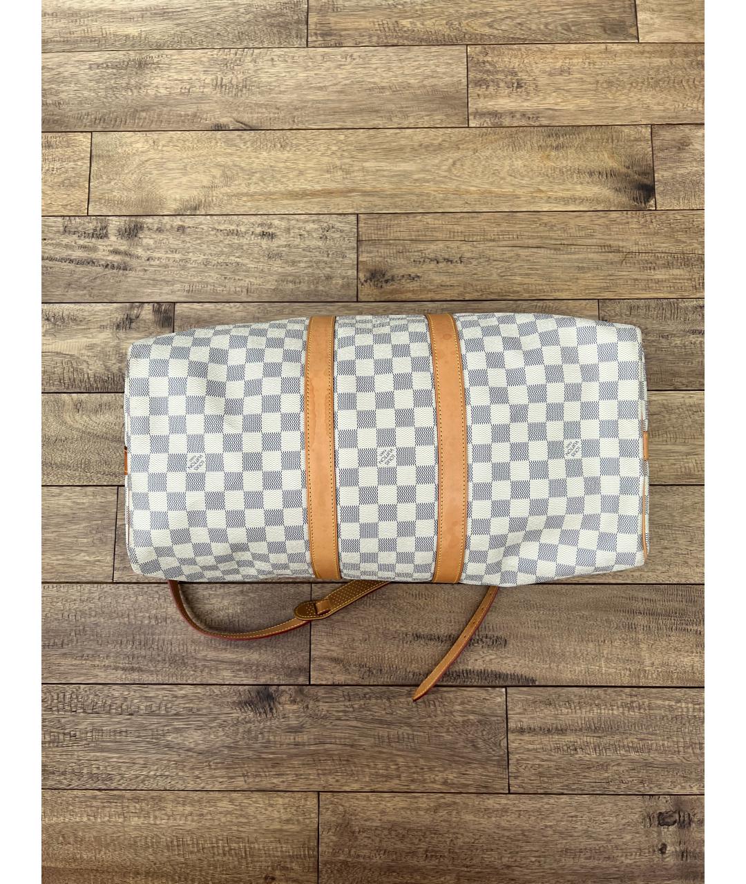 LOUIS VUITTON Белая дорожная/спортивная сумка, фото 3
