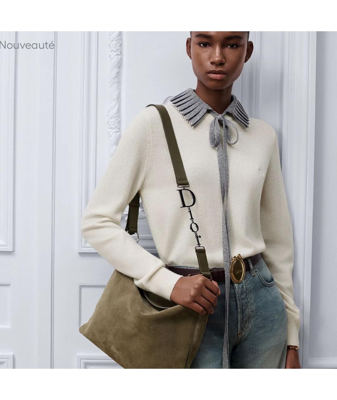 CHRISTIAN DIOR Хаки сумка тоут, фото 2