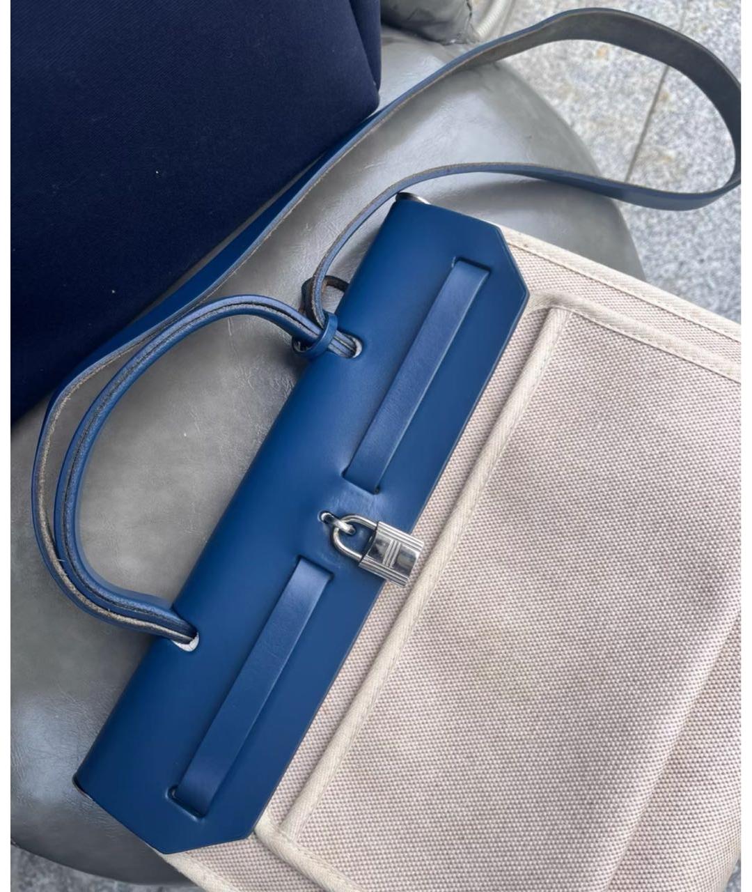 HERMES Синяя сумка через плечо, фото 6