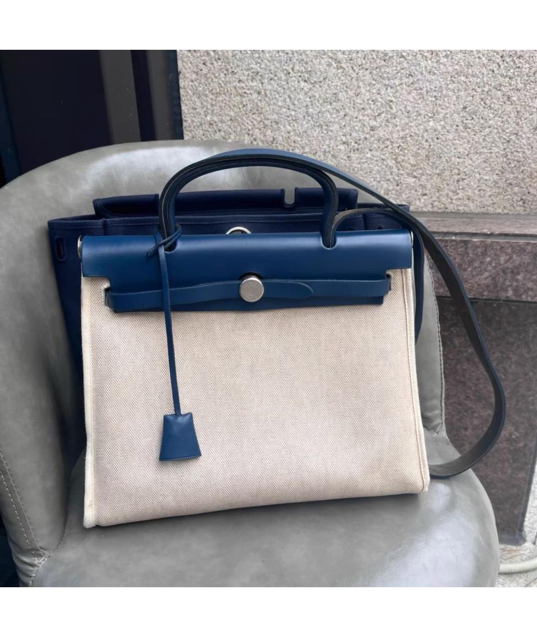 HERMES Синяя сумка через плечо, фото 9