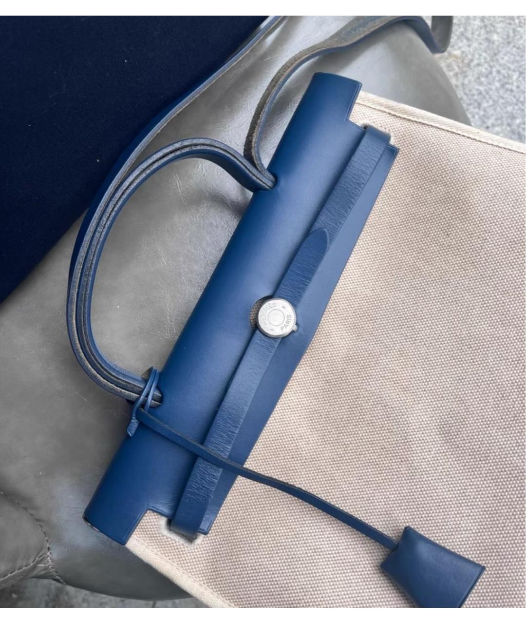 HERMES Синяя сумка через плечо, фото 7