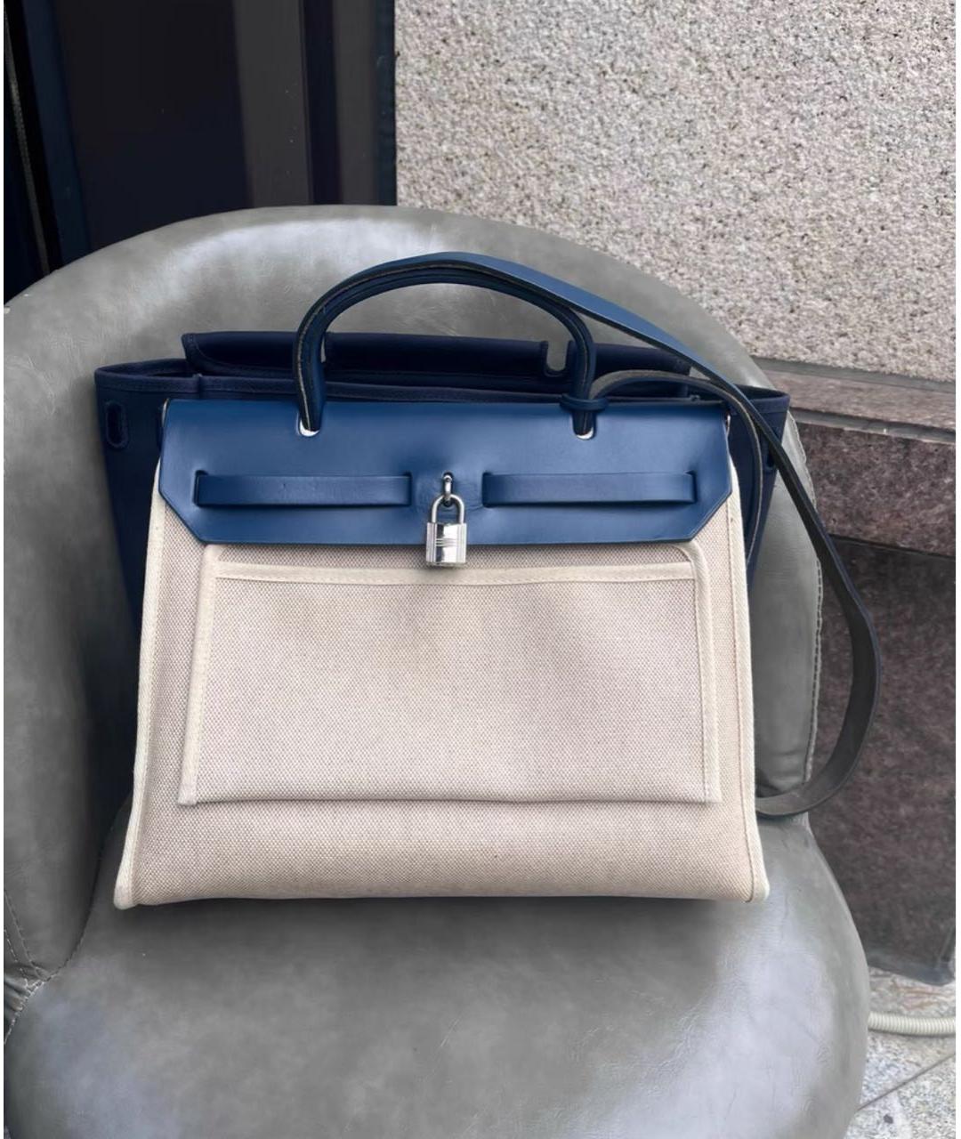 HERMES Синяя сумка через плечо, фото 3