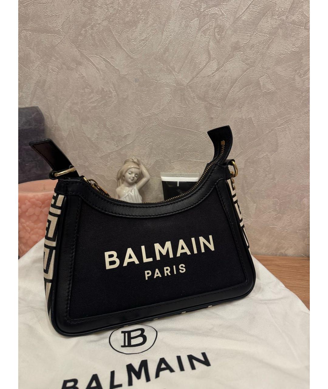 BALMAIN Черная сумка через плечо, фото 9