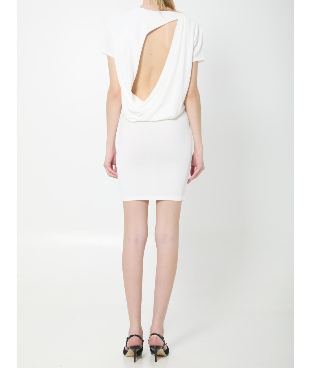 JACQUEMUS Белое вискозное повседневное платье, фото 4