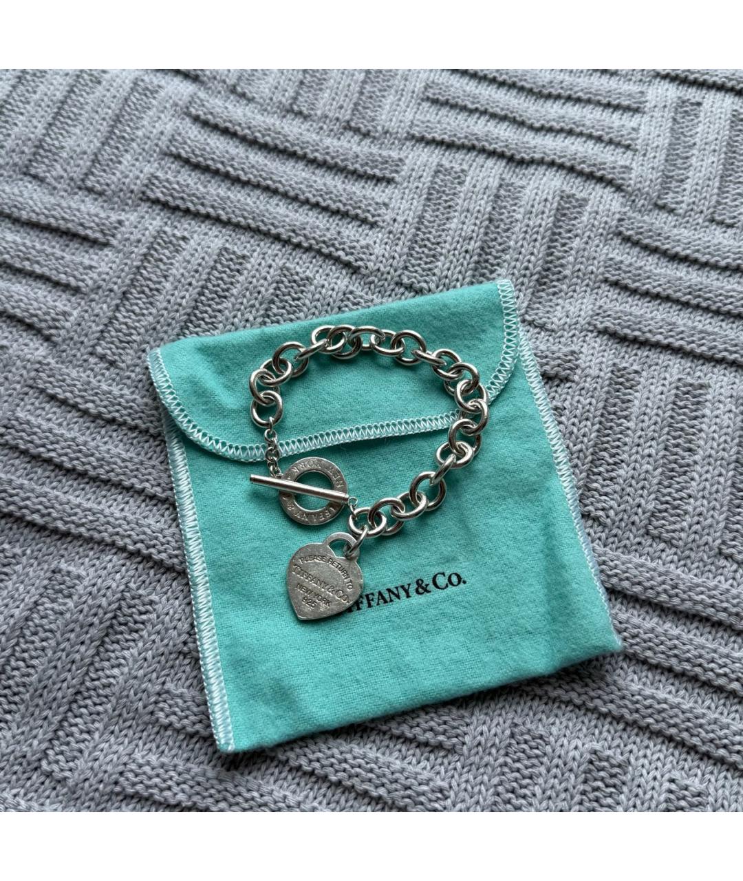 TIFFANY&CO Серебрянный серебряный браслет, фото 2