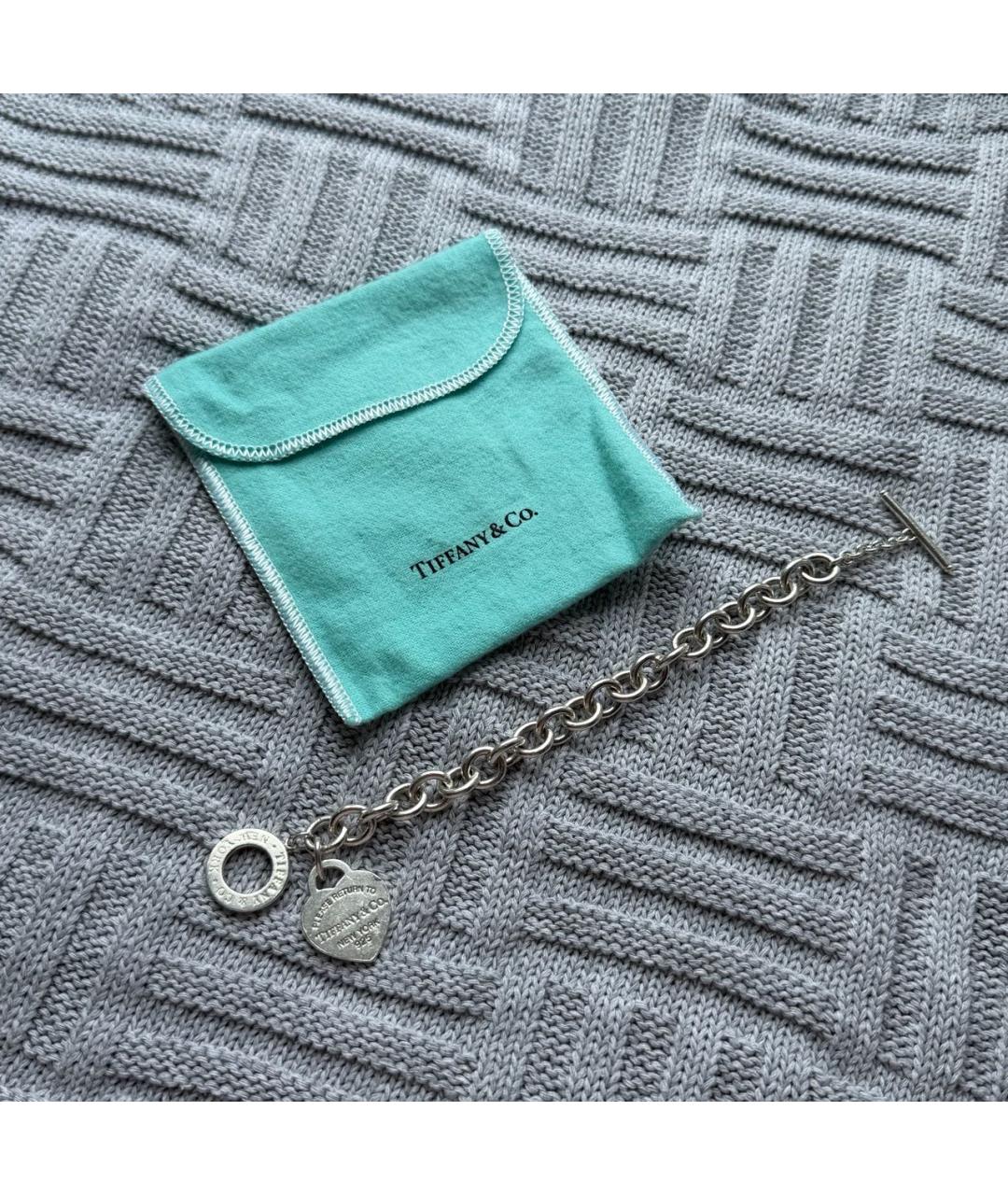TIFFANY&CO Серебрянный серебряный браслет, фото 5