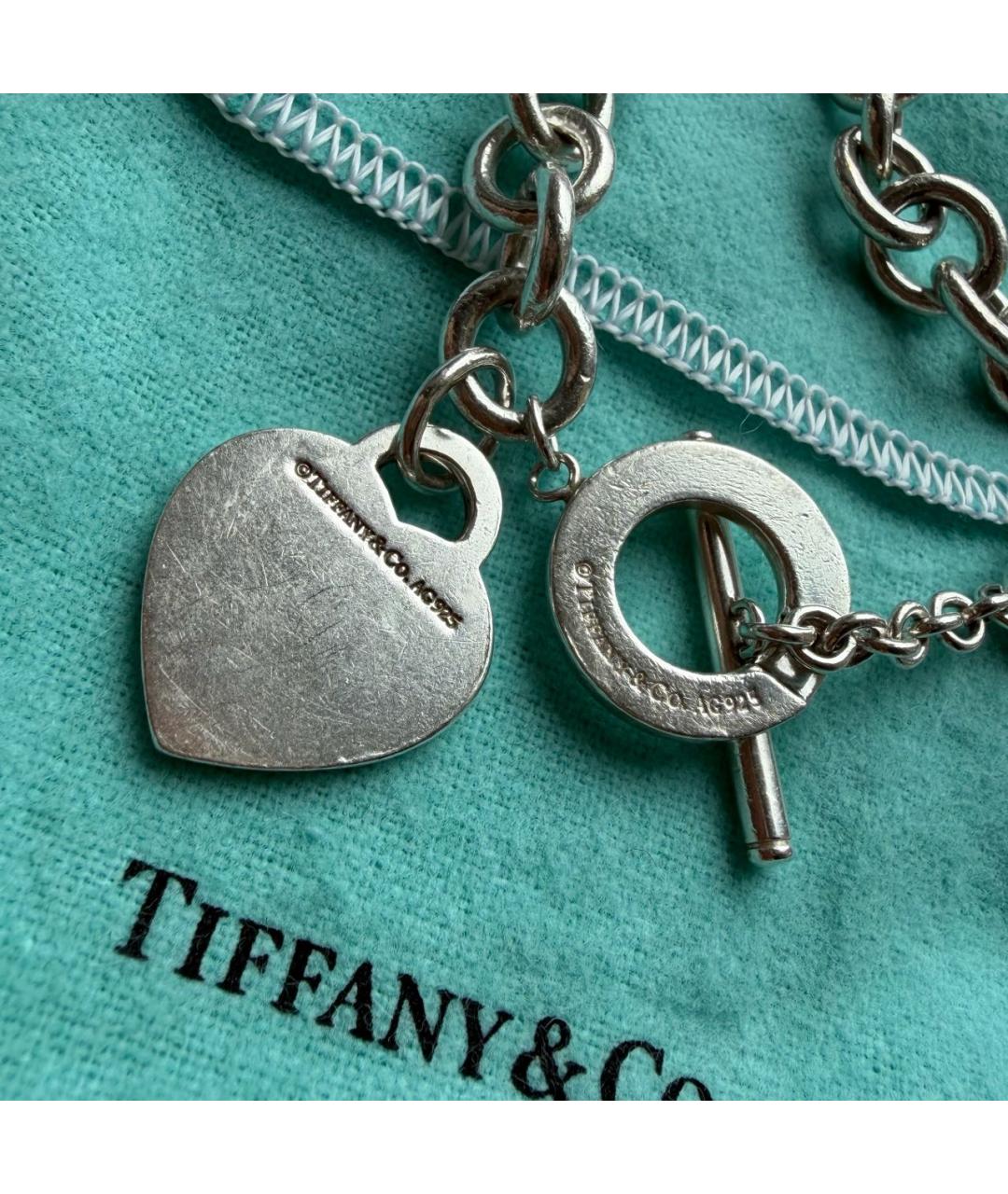 TIFFANY&CO Серебрянный серебряный браслет, фото 4
