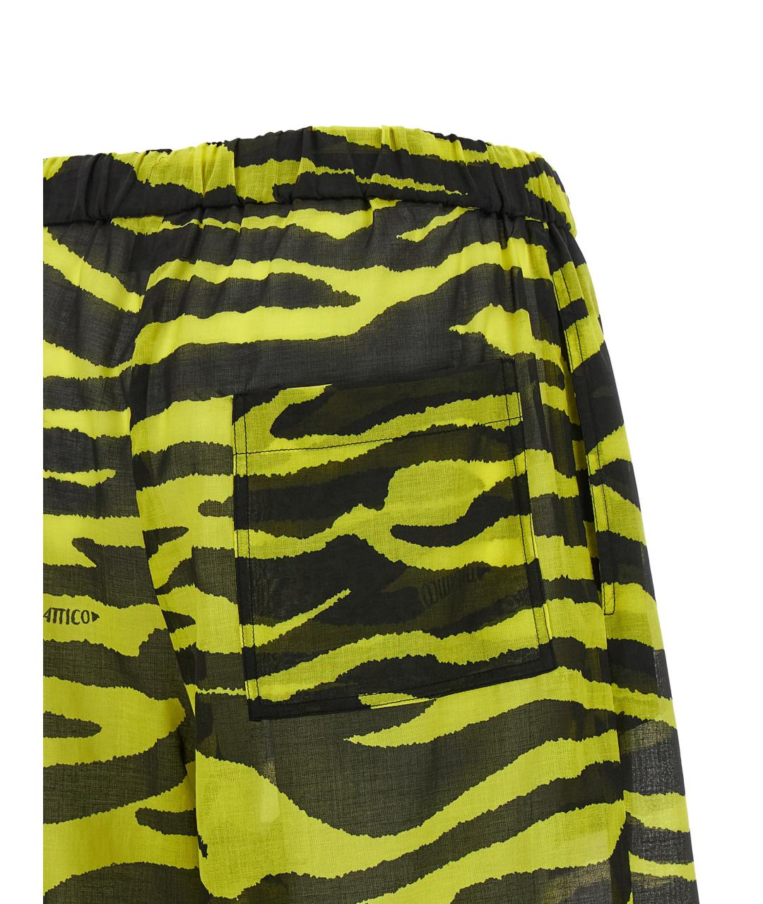 THE ATTICO Мульти хлопковые прямые брюки, фото 4