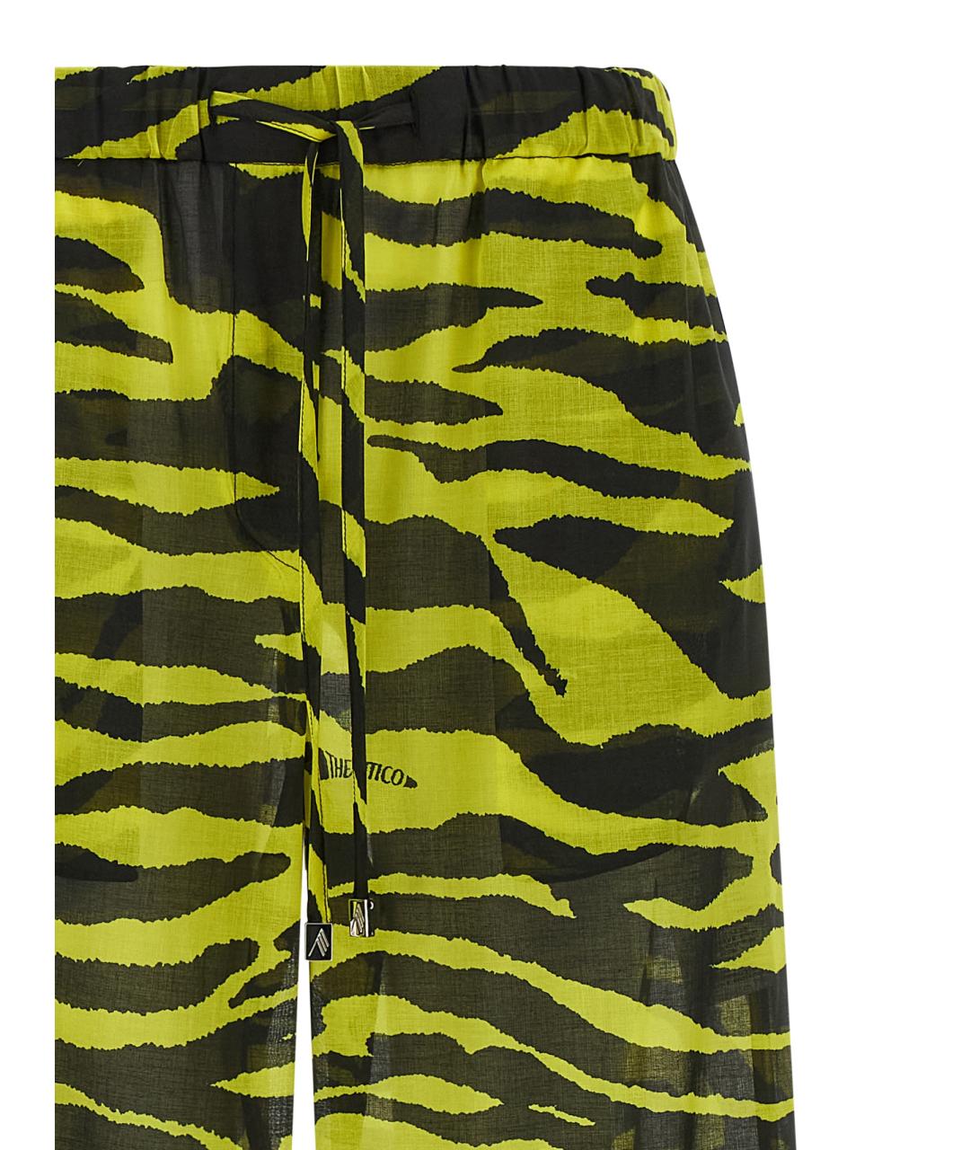 THE ATTICO Мульти хлопковые прямые брюки, фото 3