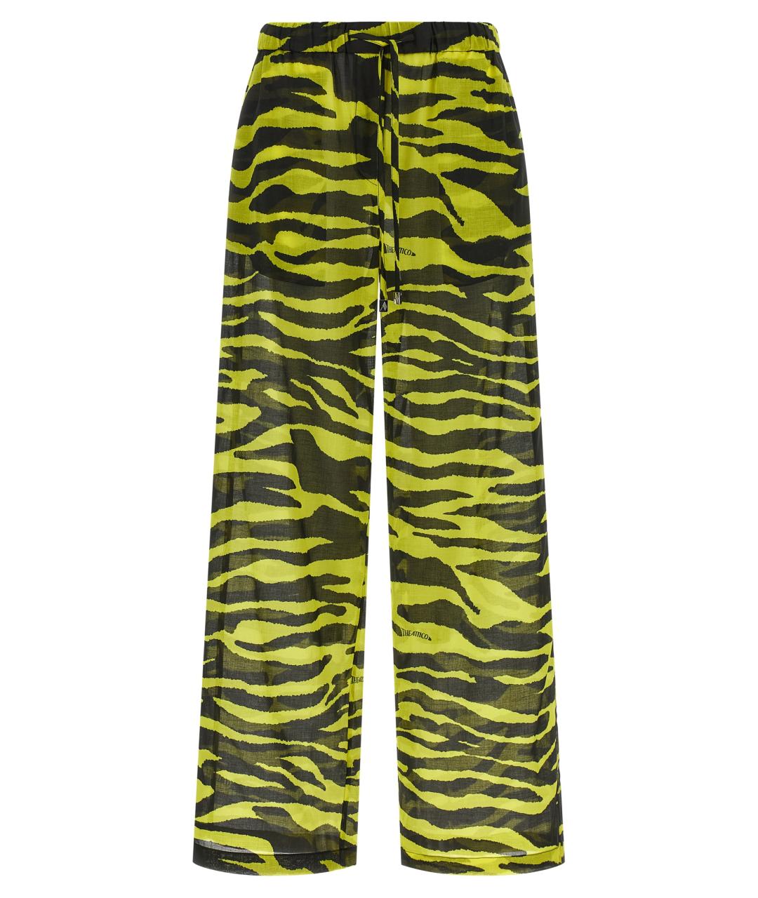 THE ATTICO Мульти хлопковые прямые брюки, фото 1