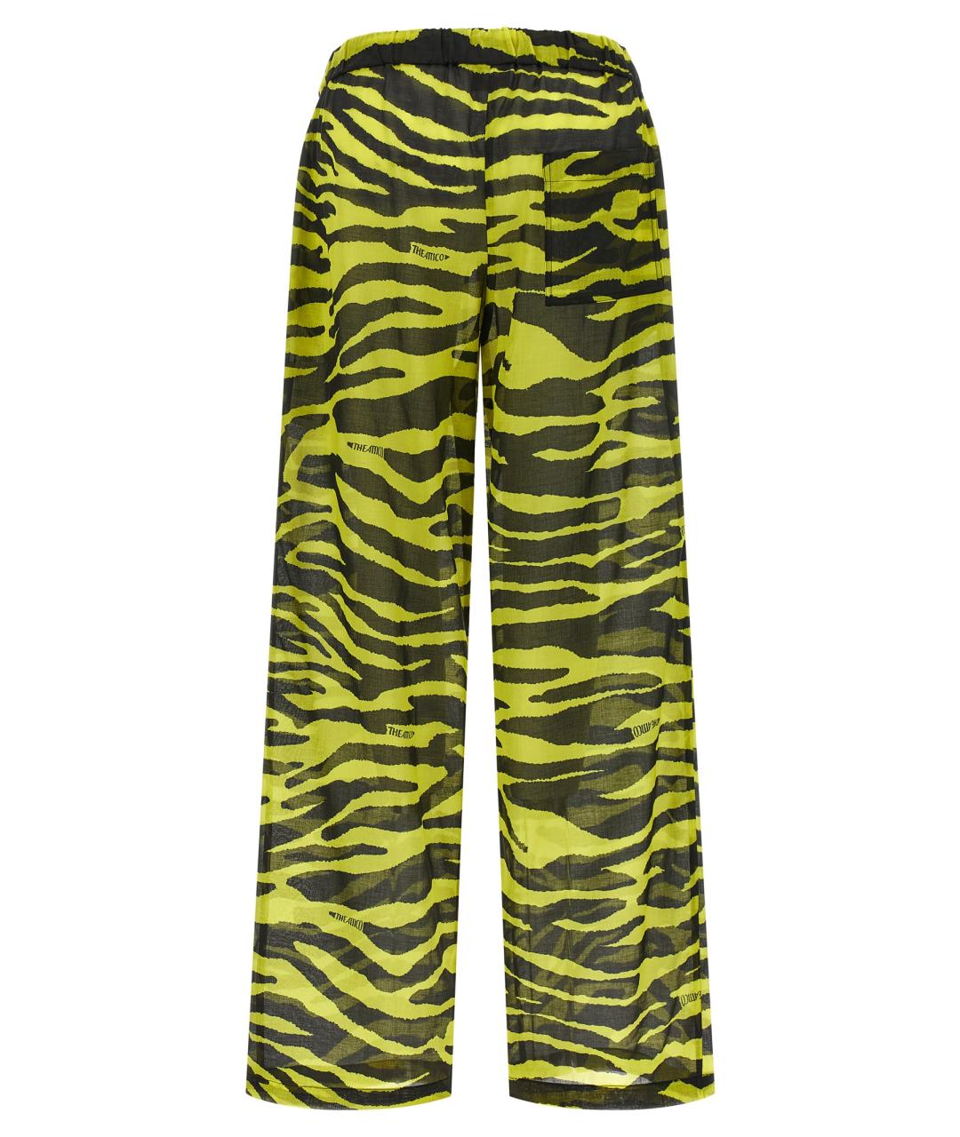 THE ATTICO Мульти хлопковые прямые брюки, фото 2