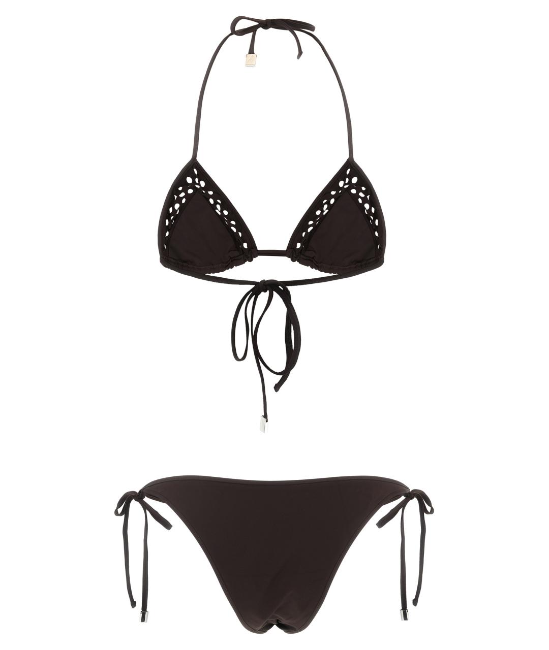 THE ATTICO Коричневый полиамидовый купальник, фото 2