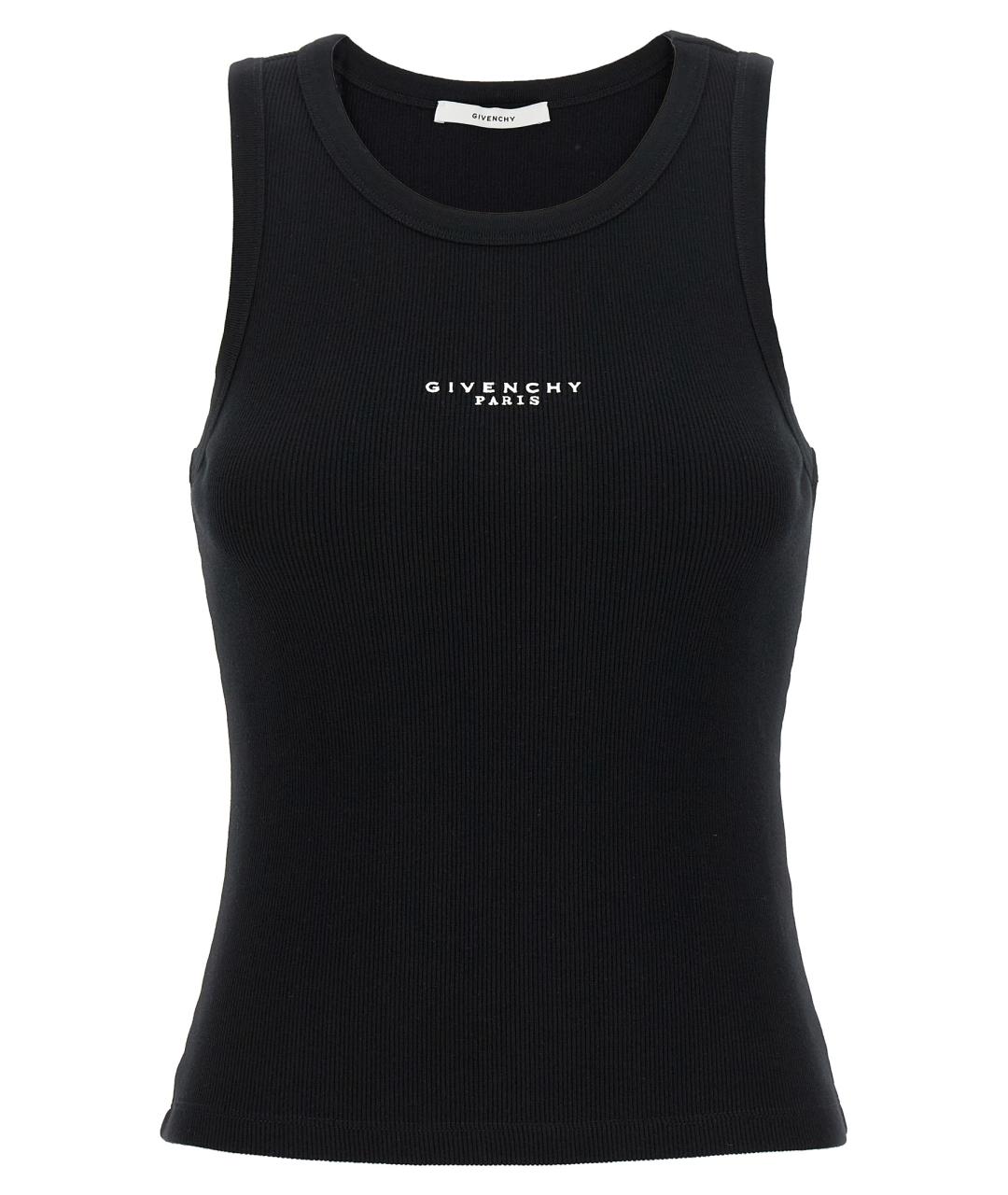 GIVENCHY Черная хлопковая майка, фото 1