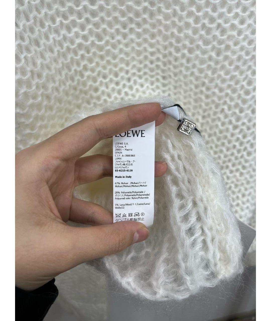 LOEWE Белый джемпер / свитер, фото 5