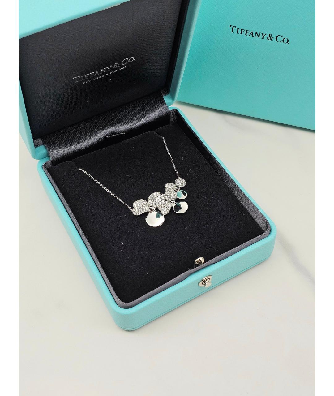 TIFFANY&CO Серебряное платиновое колье, фото 2