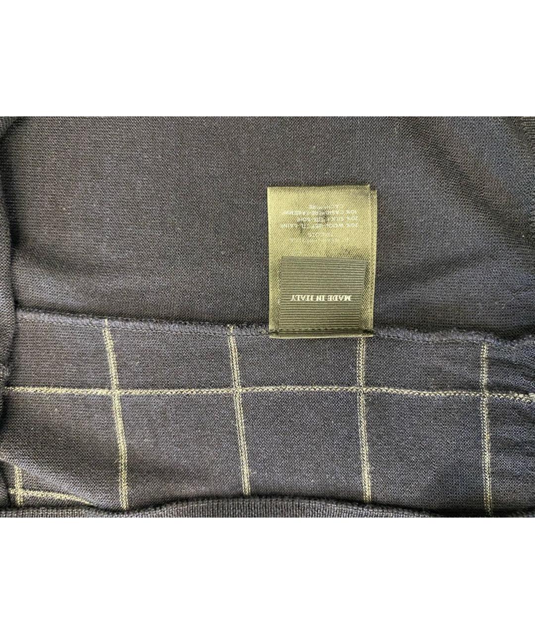 ERMENEGILDO ZEGNA XXX Темно-синий шерстяной джемпер / свитер, фото 5