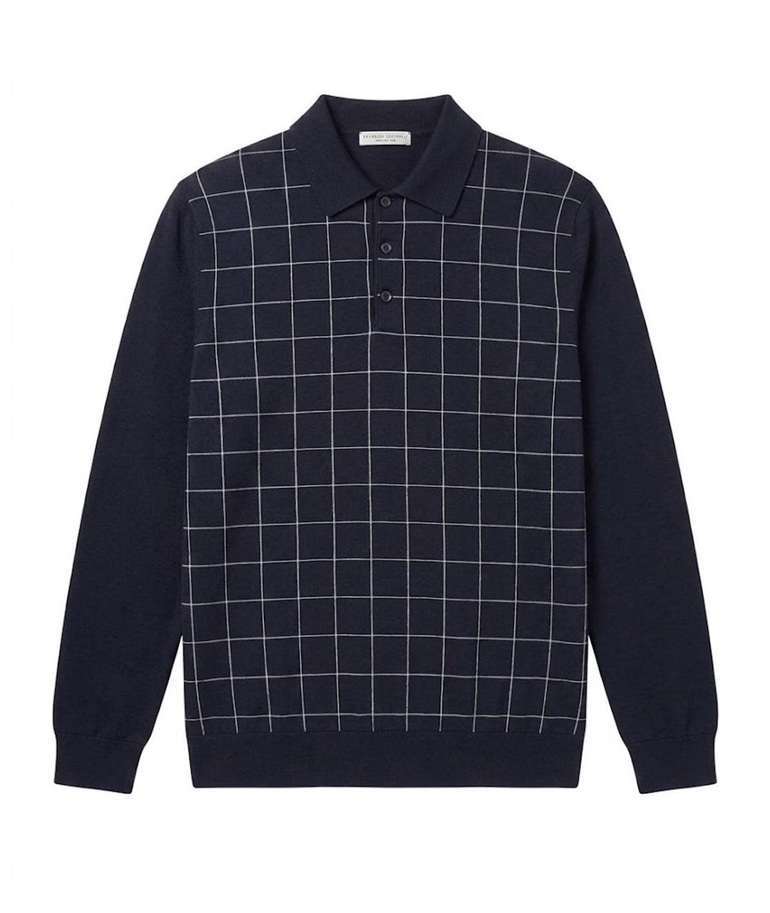 ERMENEGILDO ZEGNA XXX Темно-синий шерстяной джемпер / свитер, фото 1