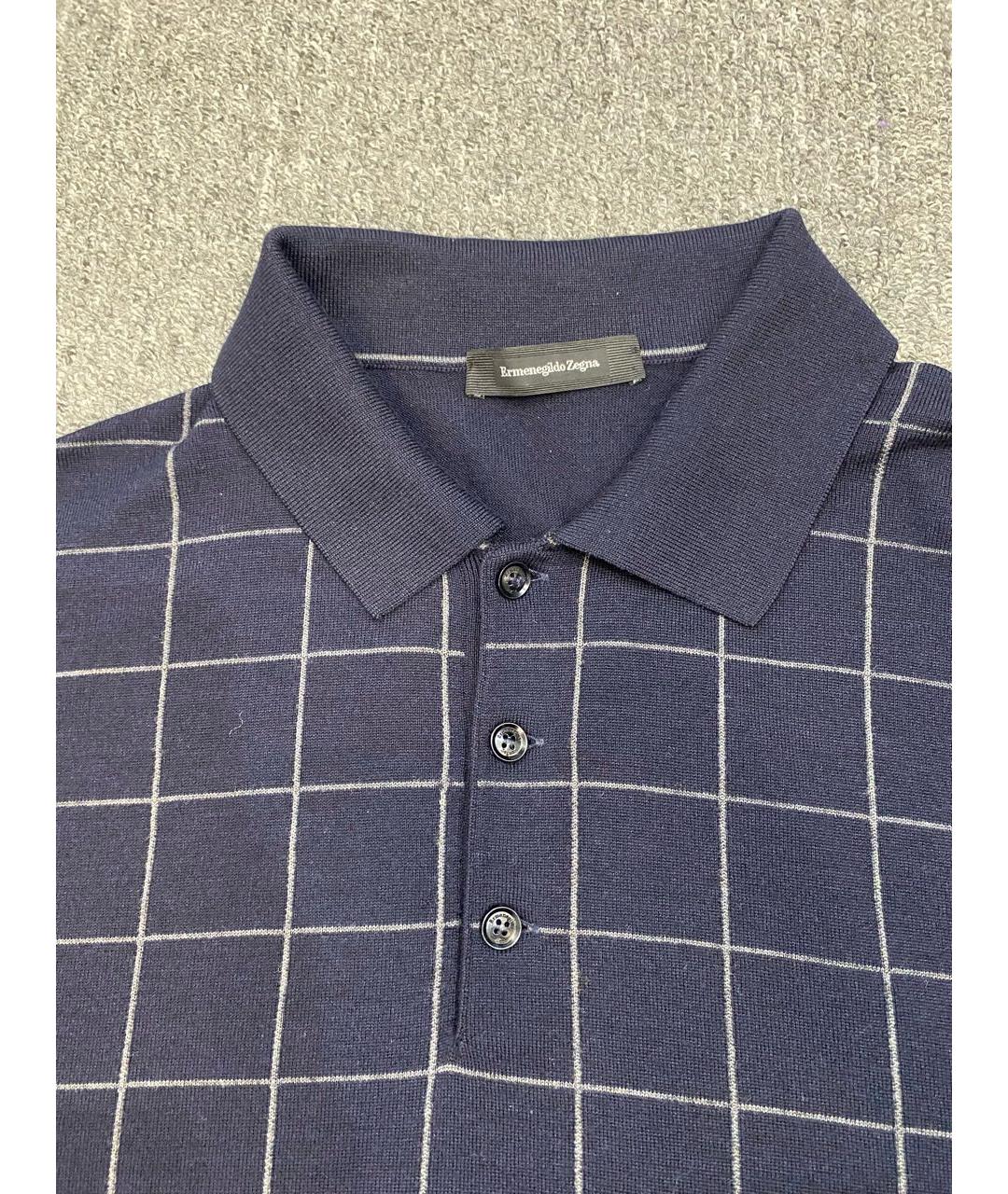 ERMENEGILDO ZEGNA XXX Темно-синий шерстяной джемпер / свитер, фото 2