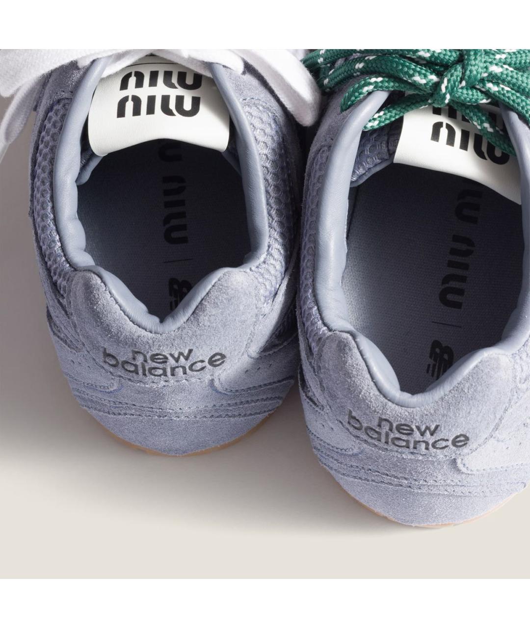 MIU MIU Фиолетовые замшевые кроссовки, фото 3