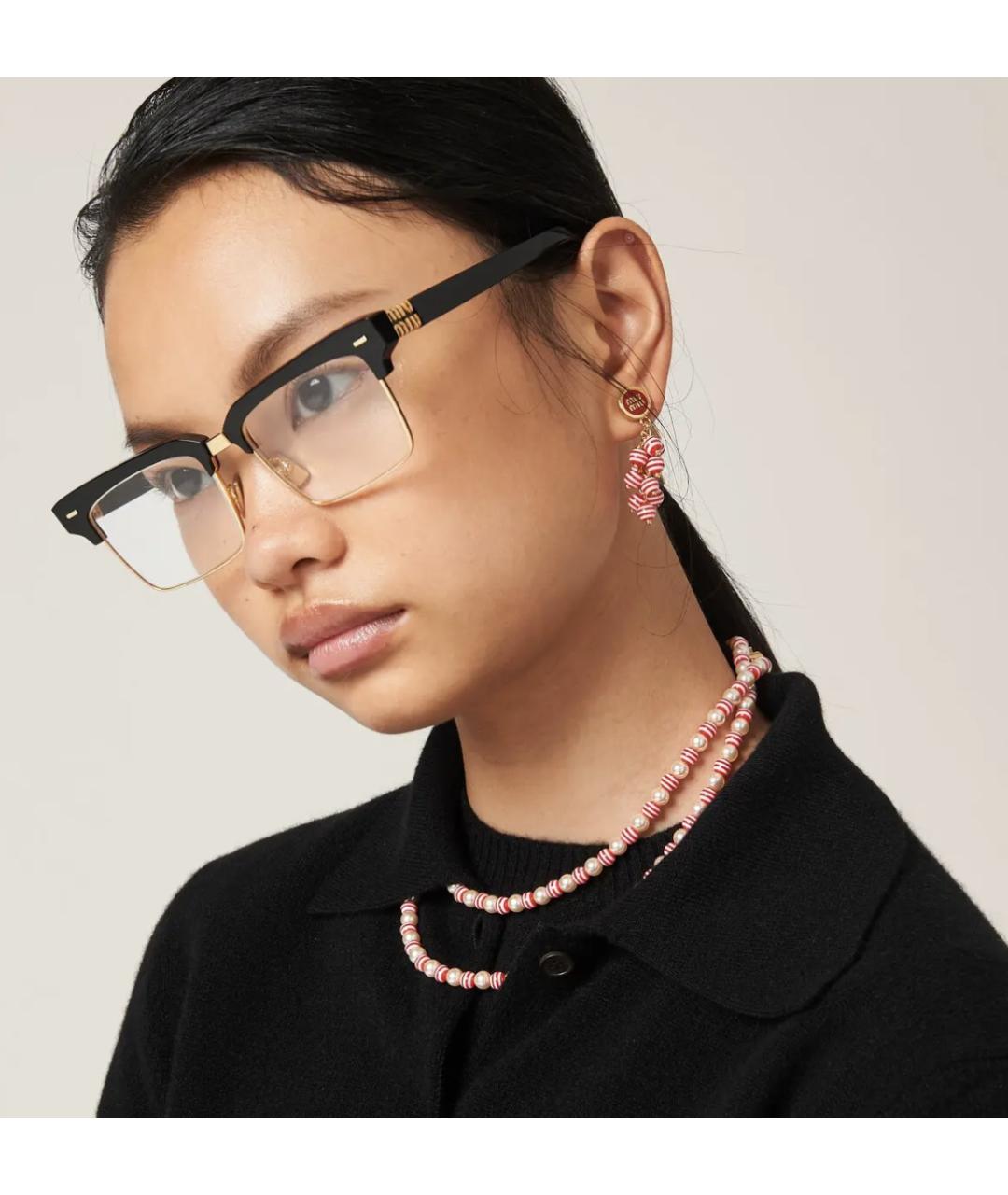 MIU MIU Красное колье из бисера, фото 4